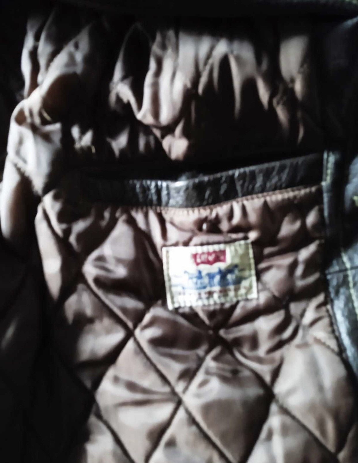 Levi's × Vintage Vintage 80s Levi’s Leather Brown Trucker Jacket White Tab Size US L / EU 52-54 / 3 - 4 Thumbnail