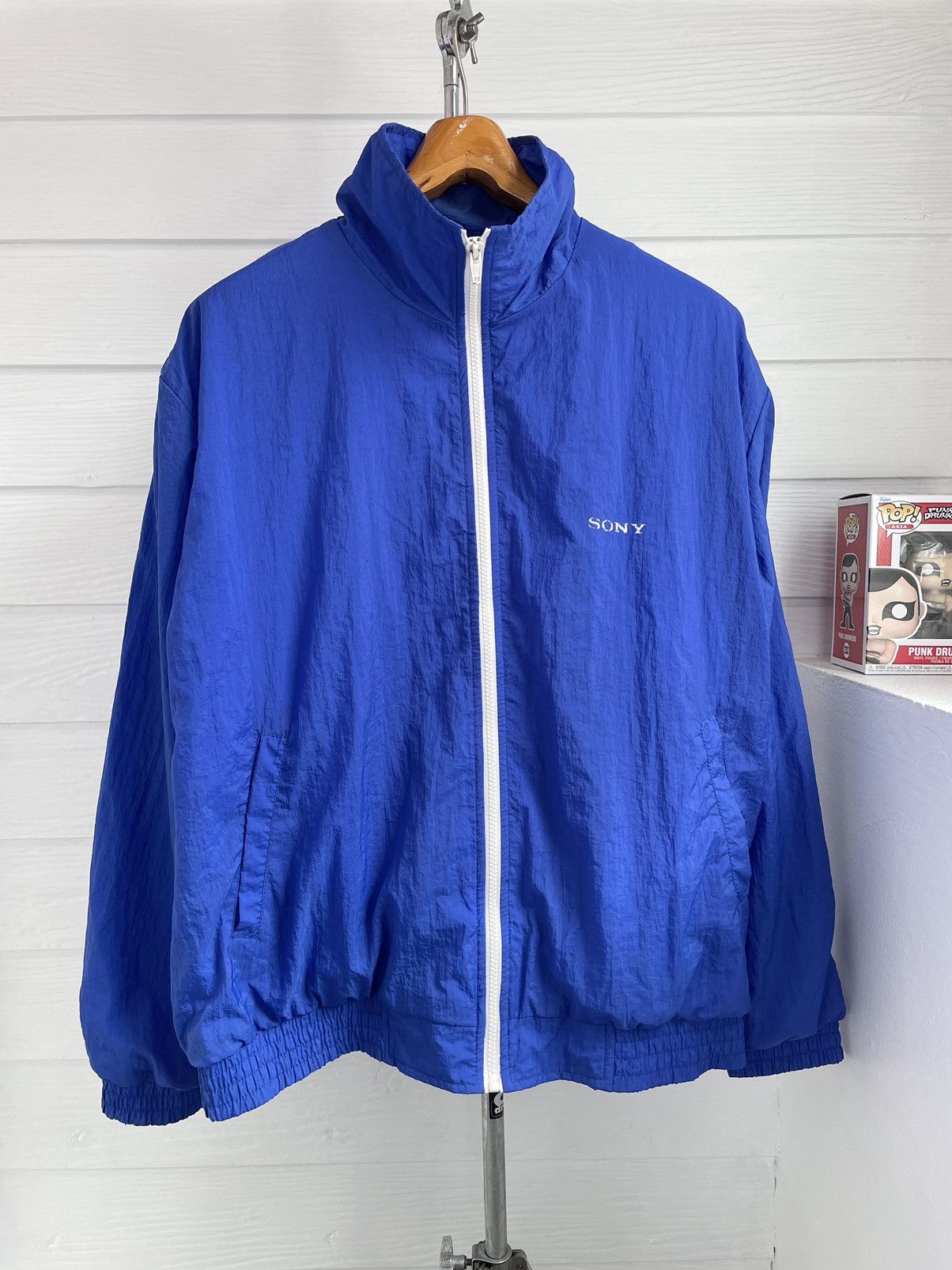 Sony × Vintage VINTAGE SONY BLUE NYLON JACKET Size US XXL / EU 58 / 5 - 1 Thumbnail