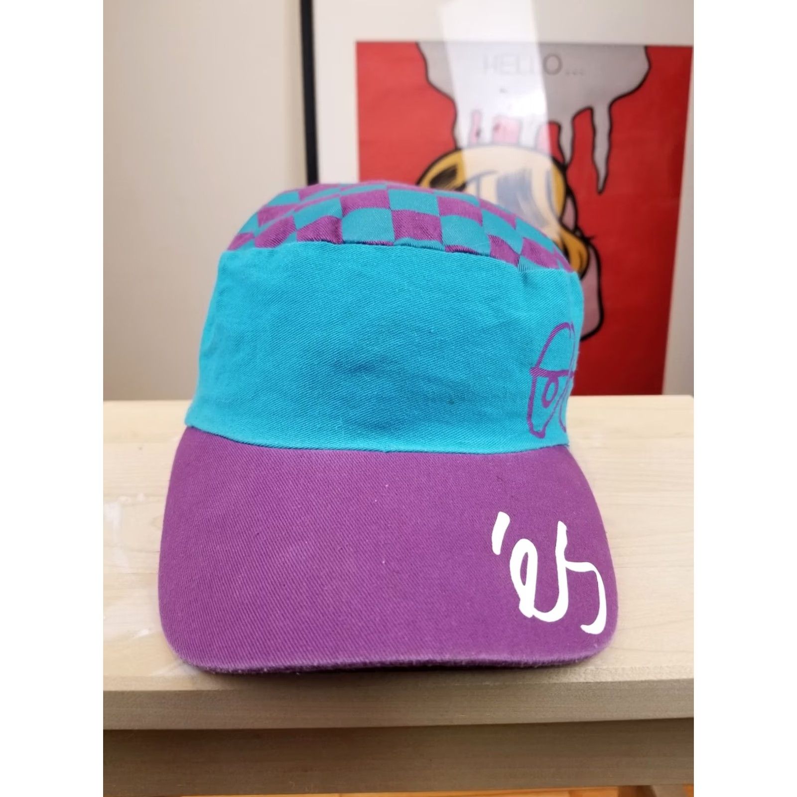 Vintage VINTAGE ES SKATEBOARD OLD SCHOOL HAT Blue L Trucker Cap 80s Size ONE SIZE - 2 Thumbnail