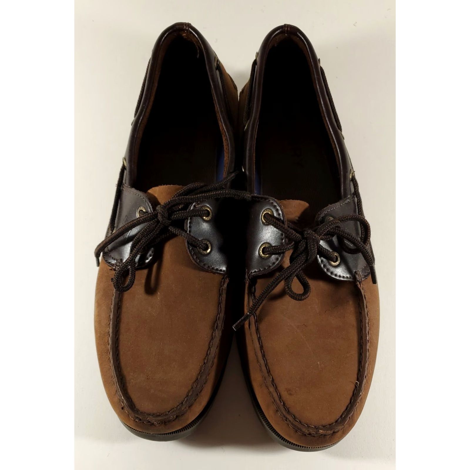 Sperry Sperry Top-Siders Suede Leather Two-Tone Brown Loafers Mens 12 Size US 12 / EU 45 - 2 Thumbnail