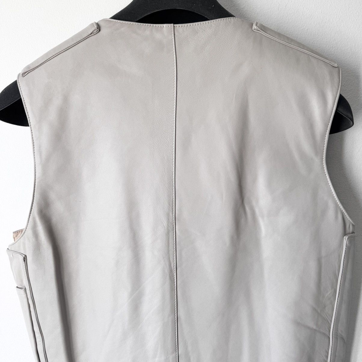 Helmut Lang Helmut Lang SS1998 White Leather Bulletproof Tactical Vest Size US M / EU 48-50 / 2 - 5 Thumbnail
