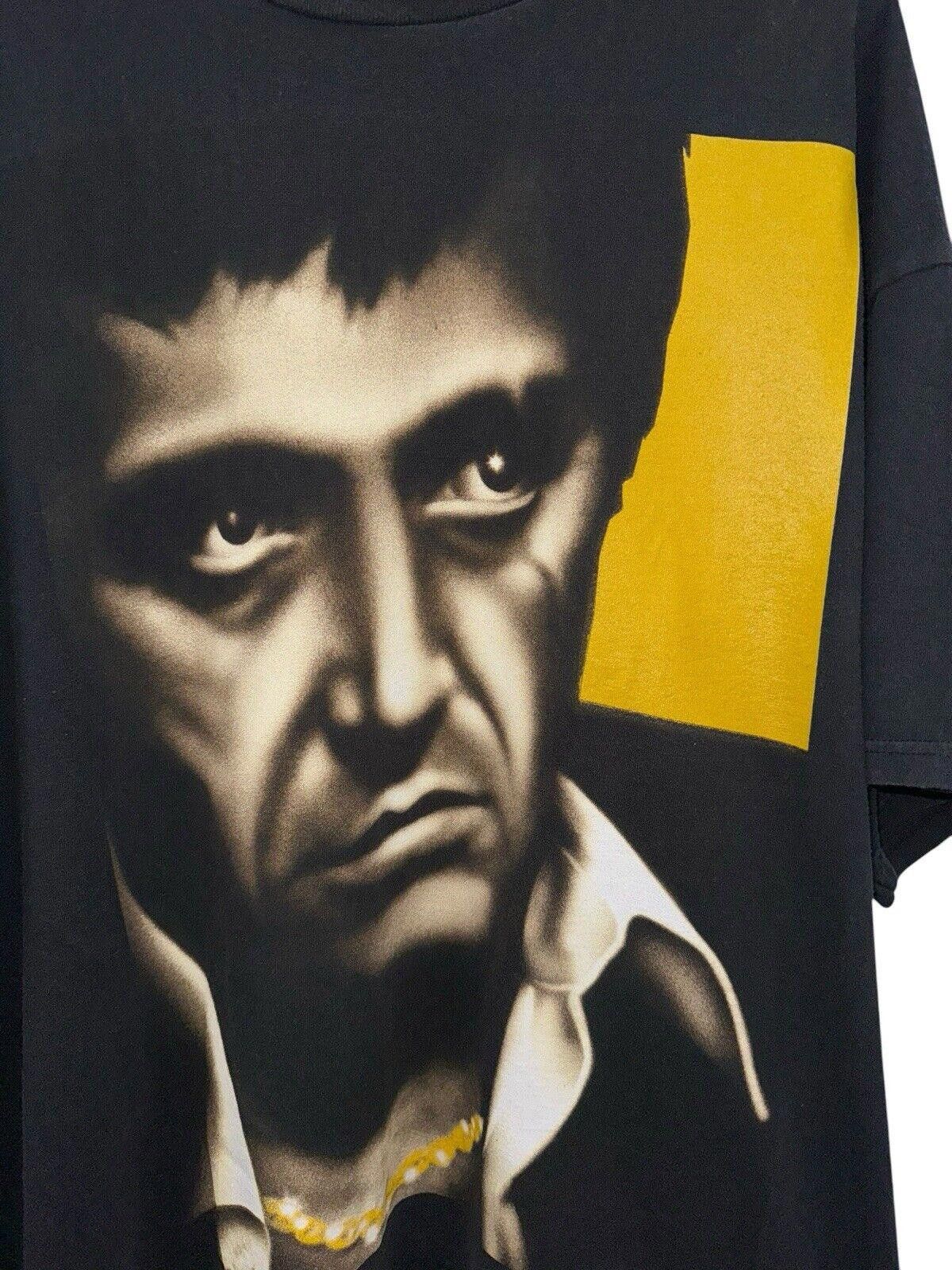 Designer Vintage Scarface Tony Montana Portrait Shirt Sz 2XL RARE Size US XXL / EU 58 / 5 - 2 Thumbnail