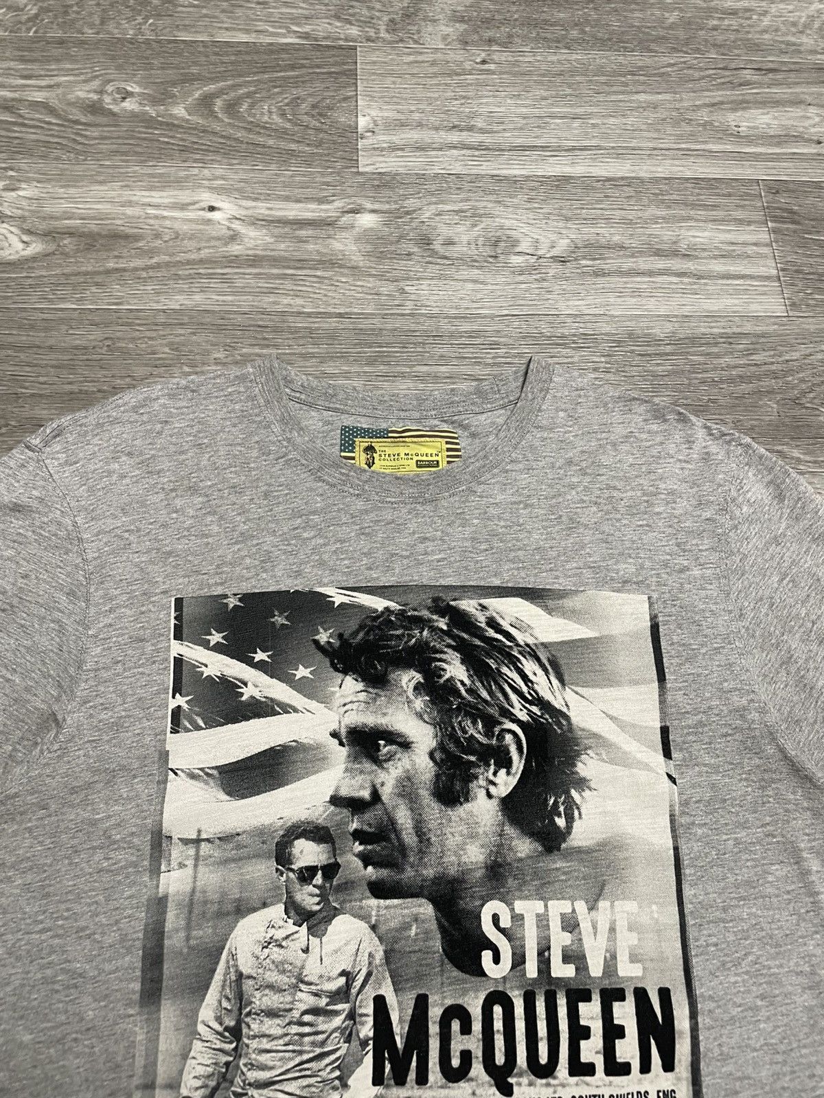 Barbour Barbour International Steve McQueen Gray T-Shirt Size US L / EU 52-54 / 3 - 2 Thumbnail