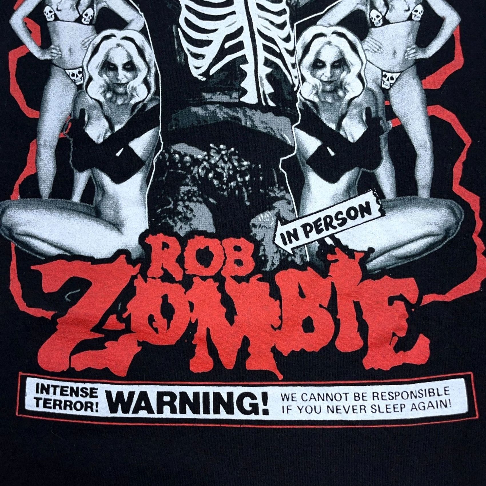AAA Vintage Y2K Rob Zombie Shirt Men Large Black Band Tee Double Sided Deadly Goth Size US L / EU 52-54 / 3 - 4 Thumbnail