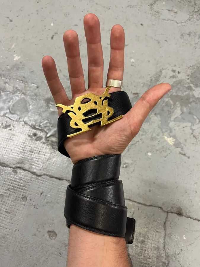 小物 rare y2k 00s archive DIESEL Leather Belt Vintage Y2k 00s Diesel Leather Belt - W32-W37 – Rokit