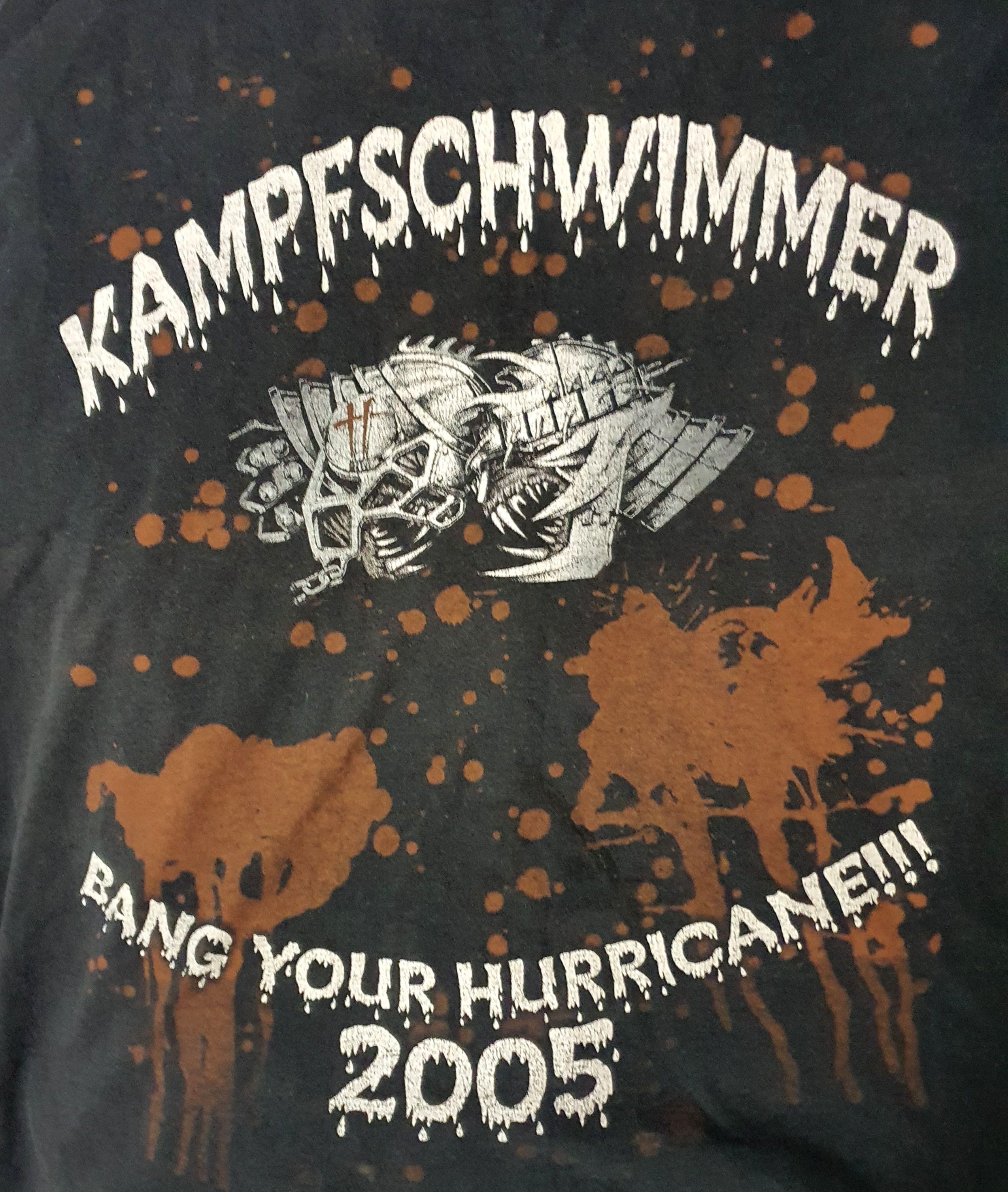 Band Tees Kampfschwimmer The Balingen Hurricane 2005 Tee Size US XXL / EU 58 / 5 - 2 Thumbnail