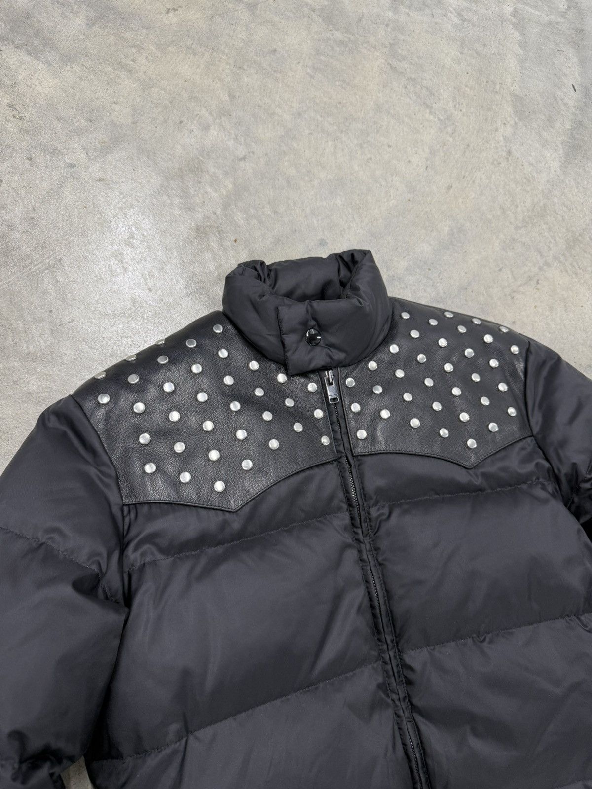Saint Laurent A/W14 Studded Puffer Jacket