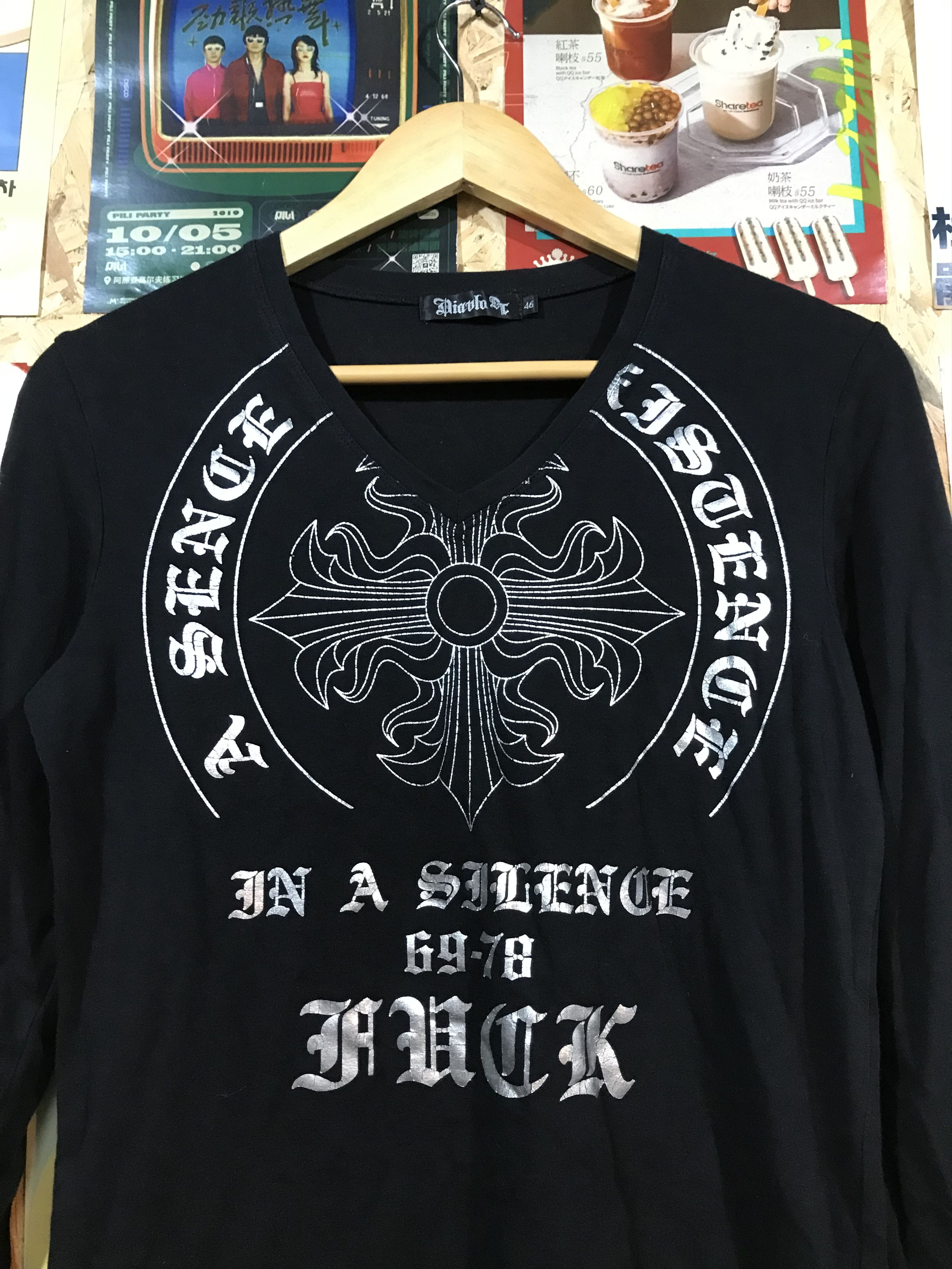 If Six Was Nine Diavolo ET V Neck Tee Size S / US 4 / IT 40 - 2 Thumbnail