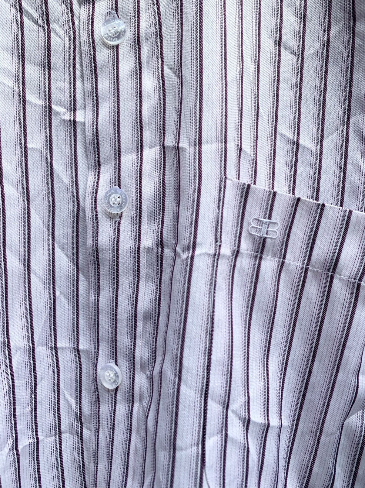 Balenciaga Vintage Balenciaga striped button up shirt Size US L / EU 52-54 / 3 - 2 Thumbnail