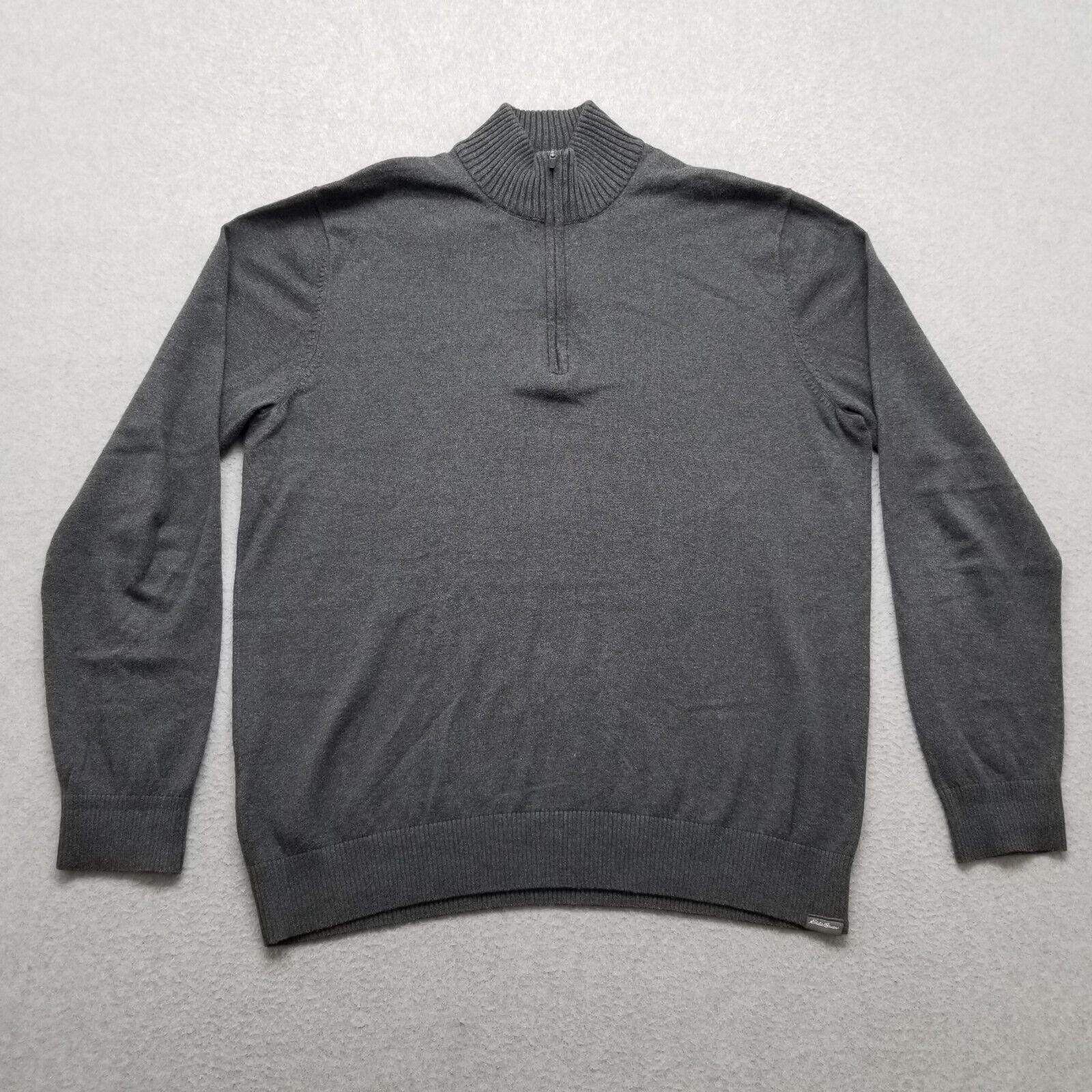 Eddie Bauer Eddie Bower Sweater Men Large Pullover Mock Neck Zip Size US L / EU 52-54 / 3 - 1 Thumbnail