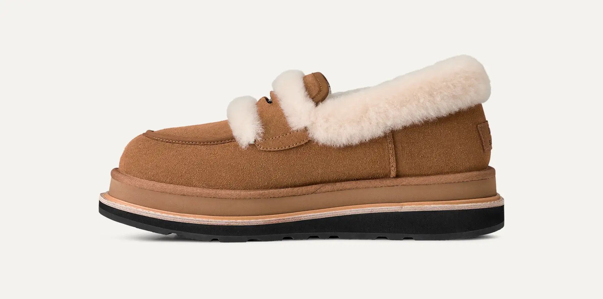 Sacai × Ugg UGG x sacai Shearling Loafer suede Chestnut Size US 9 / EU 42 - 2 Thumbnail