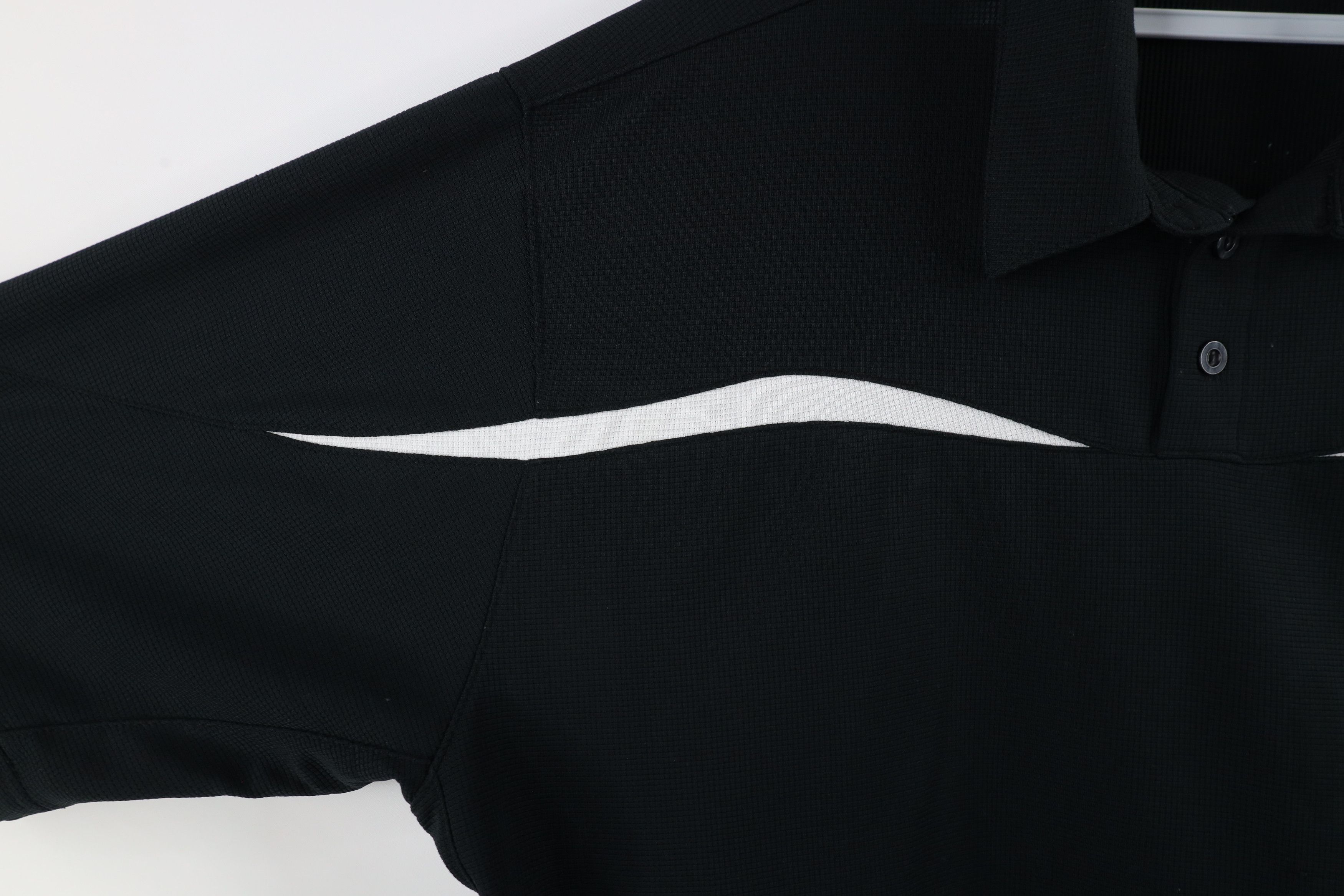 Nike × Vintage Vintage Nike Scott Mini Swoosh Thermal Knit Polo Shirt Size US XL / EU 56 / 4 - 6 Thumbnail
