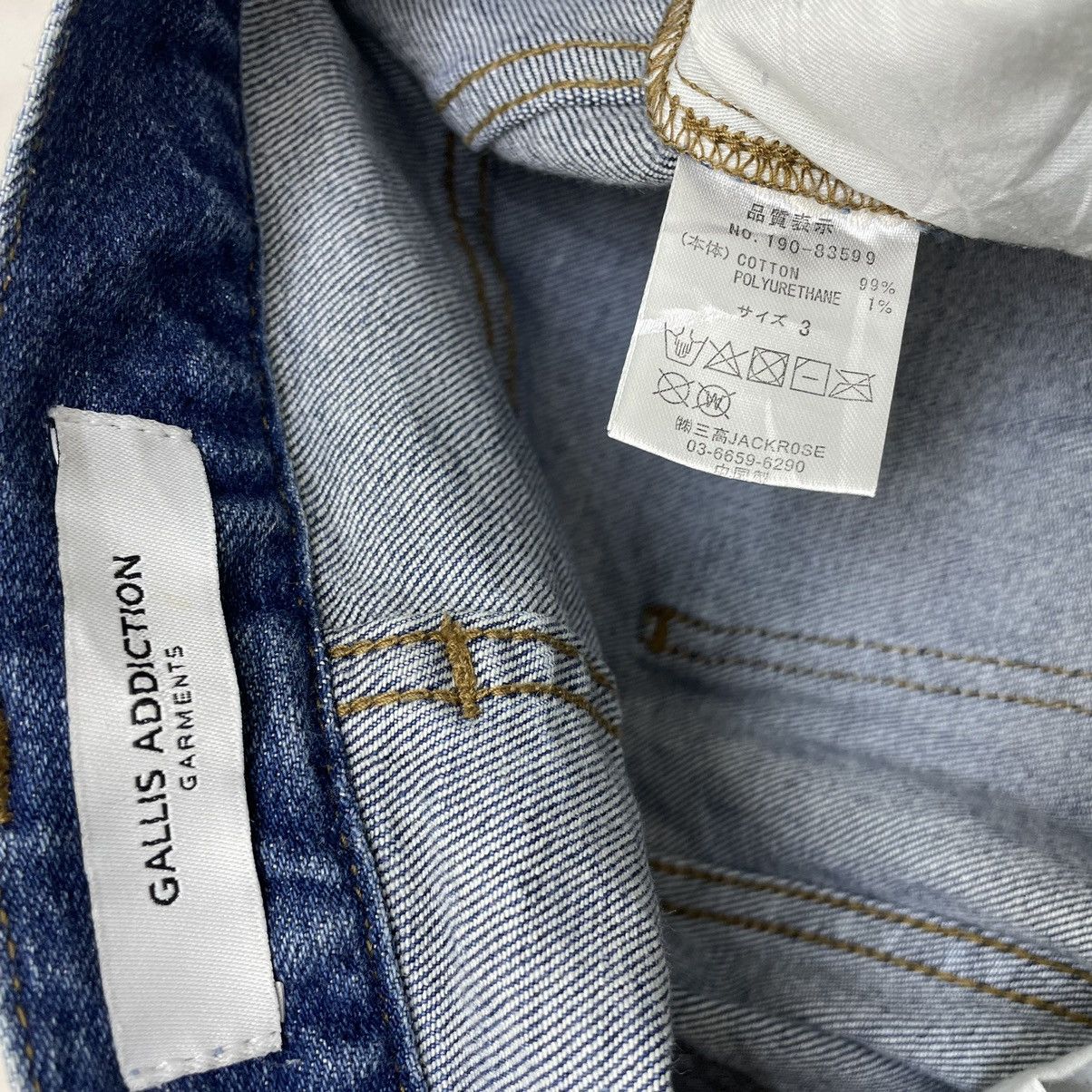 14th Addiction 📣Japanese Brand Jack Rose Distressed Denim Slim Fit Size US 32 / EU 48 - 10 Thumbnail