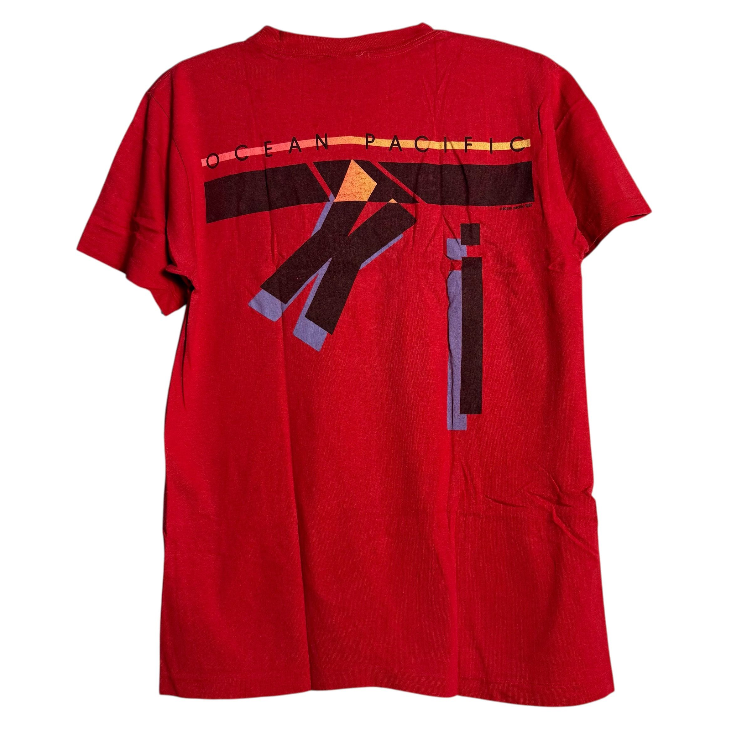 Ocean Pacific 🔥RARE🔥Vintage OP Ocean Pasific 1987 T-shirt Single Stich Size US L / EU 52-54 / 3 - 3 Thumbnail