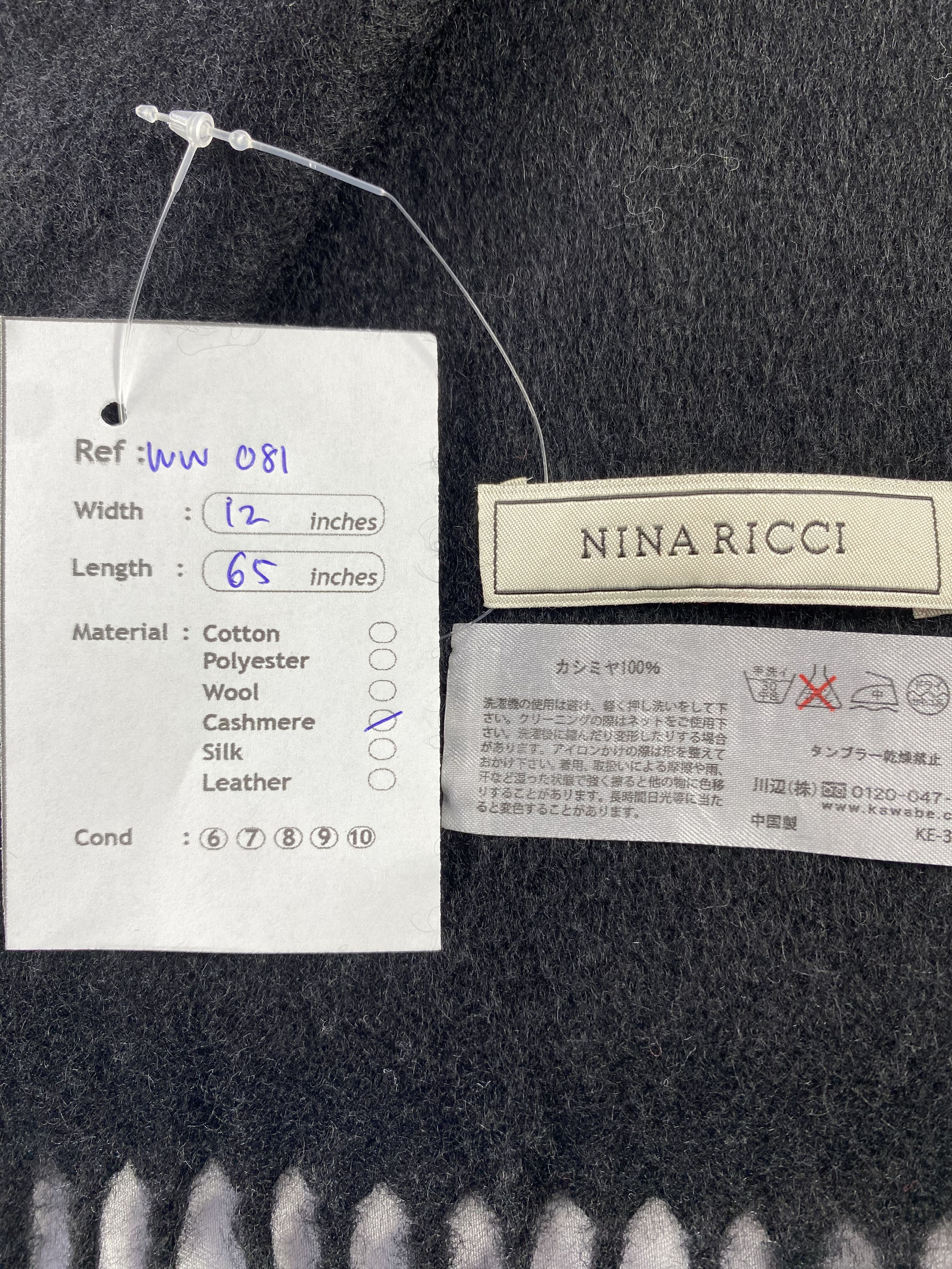 Vintage Nina Ricci Scarf / Muffler / Neckwear Size ONE SIZE - 6 Thumbnail