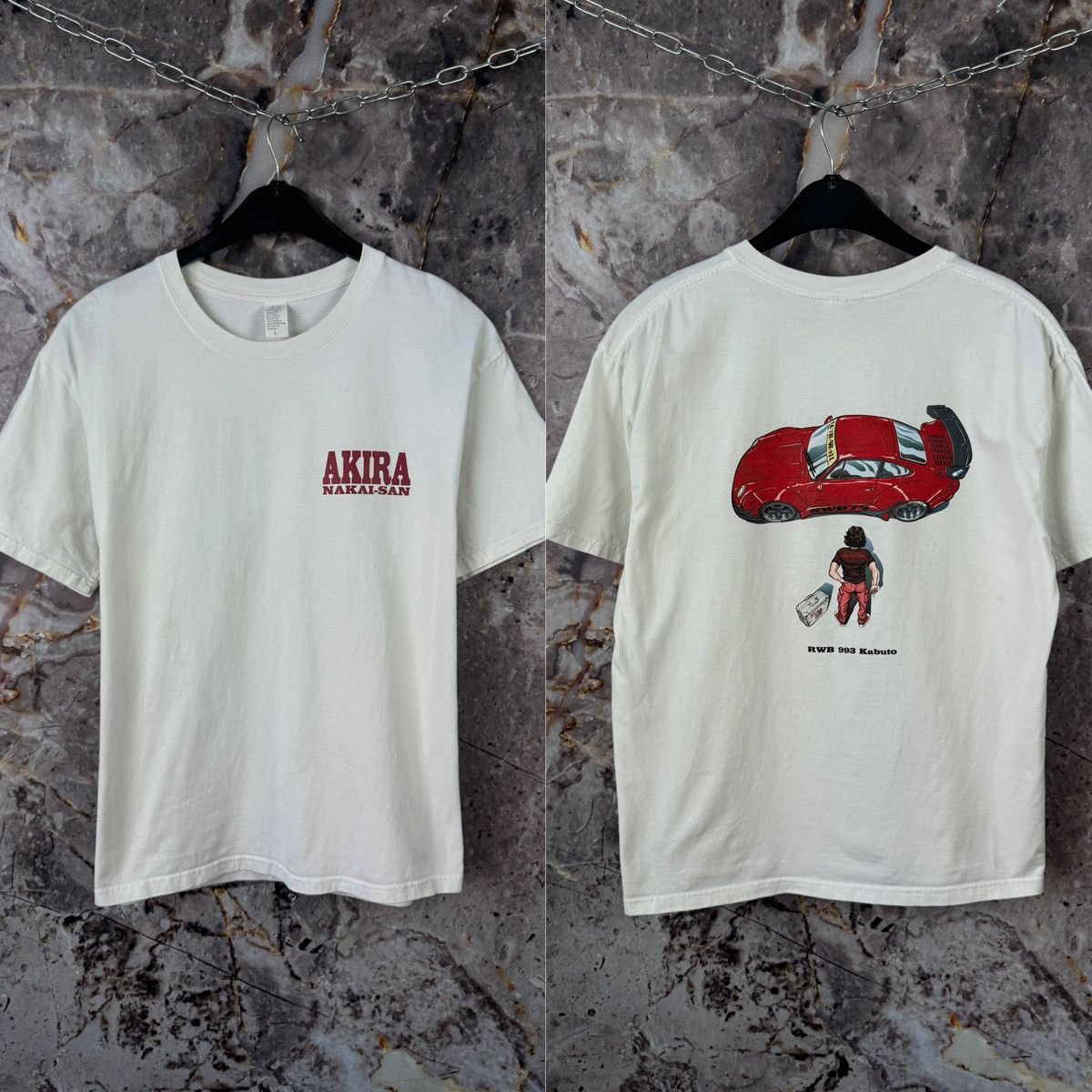 Japanese Brand Men’s Akira Nakai-San T-Shirt RWB 993 Kabuto Size Large Size US L / EU 52-54 / 3 - 1 Thumbnail