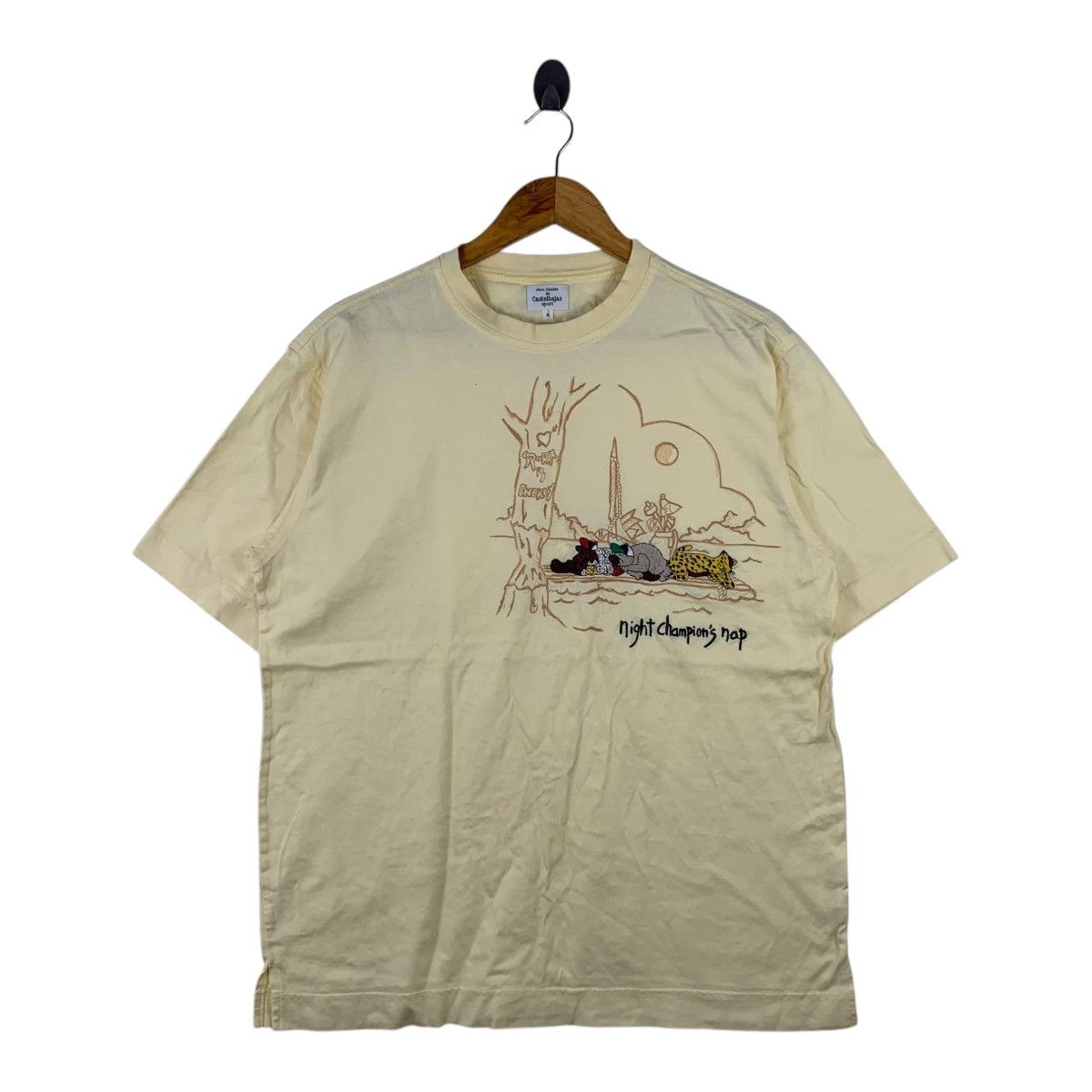 Jean Jean Charles De Castelbajac Sport Casualwear BigLogo T-Shirt Size US M / EU 48-50 / 2 - 1 Thumbnail