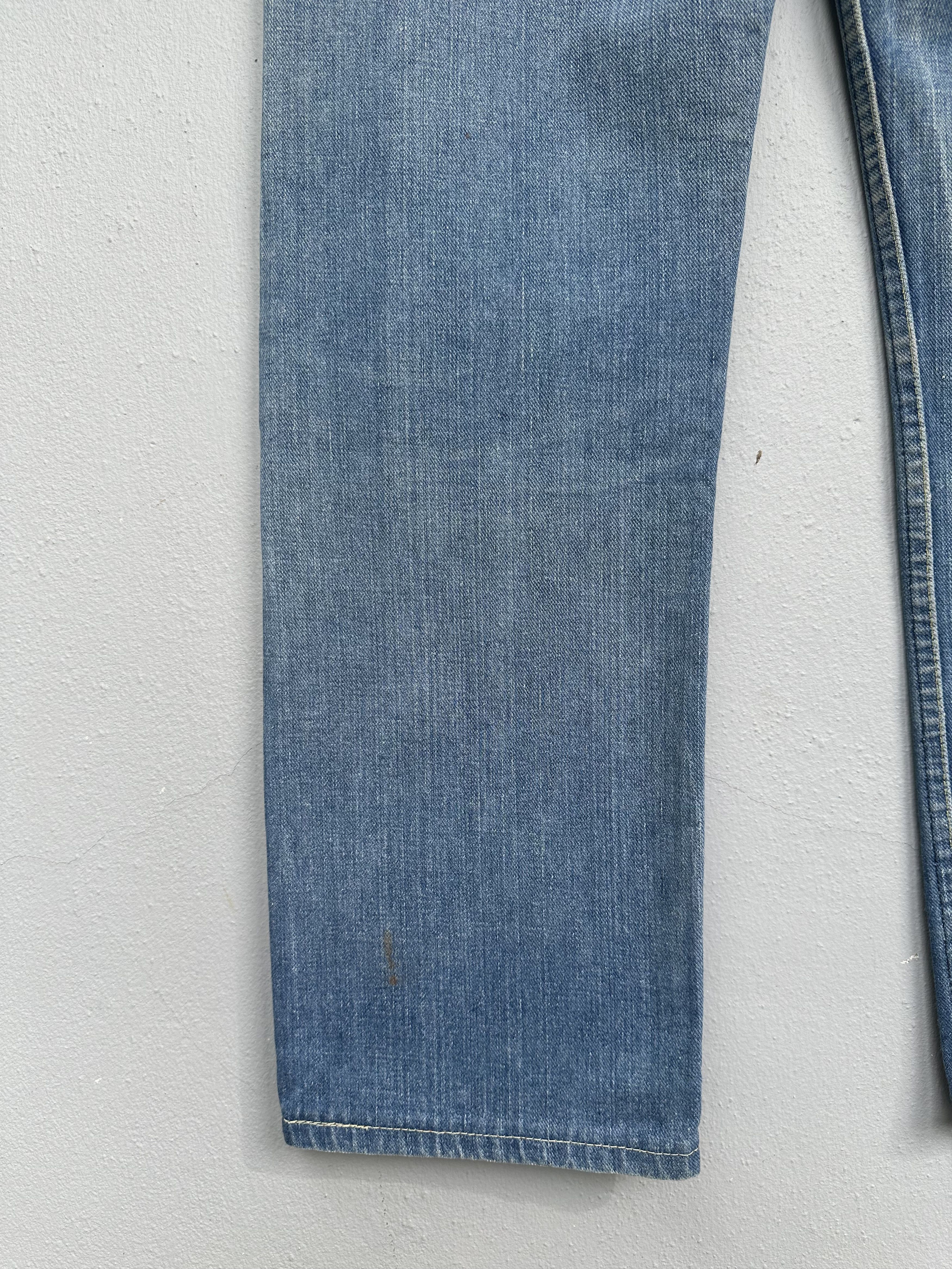 Lee Rare Vtg Distressed Lee Riders 70s Talon 42 Flare Denim Jean Size US 30 / EU 46 - 18 Thumbnail