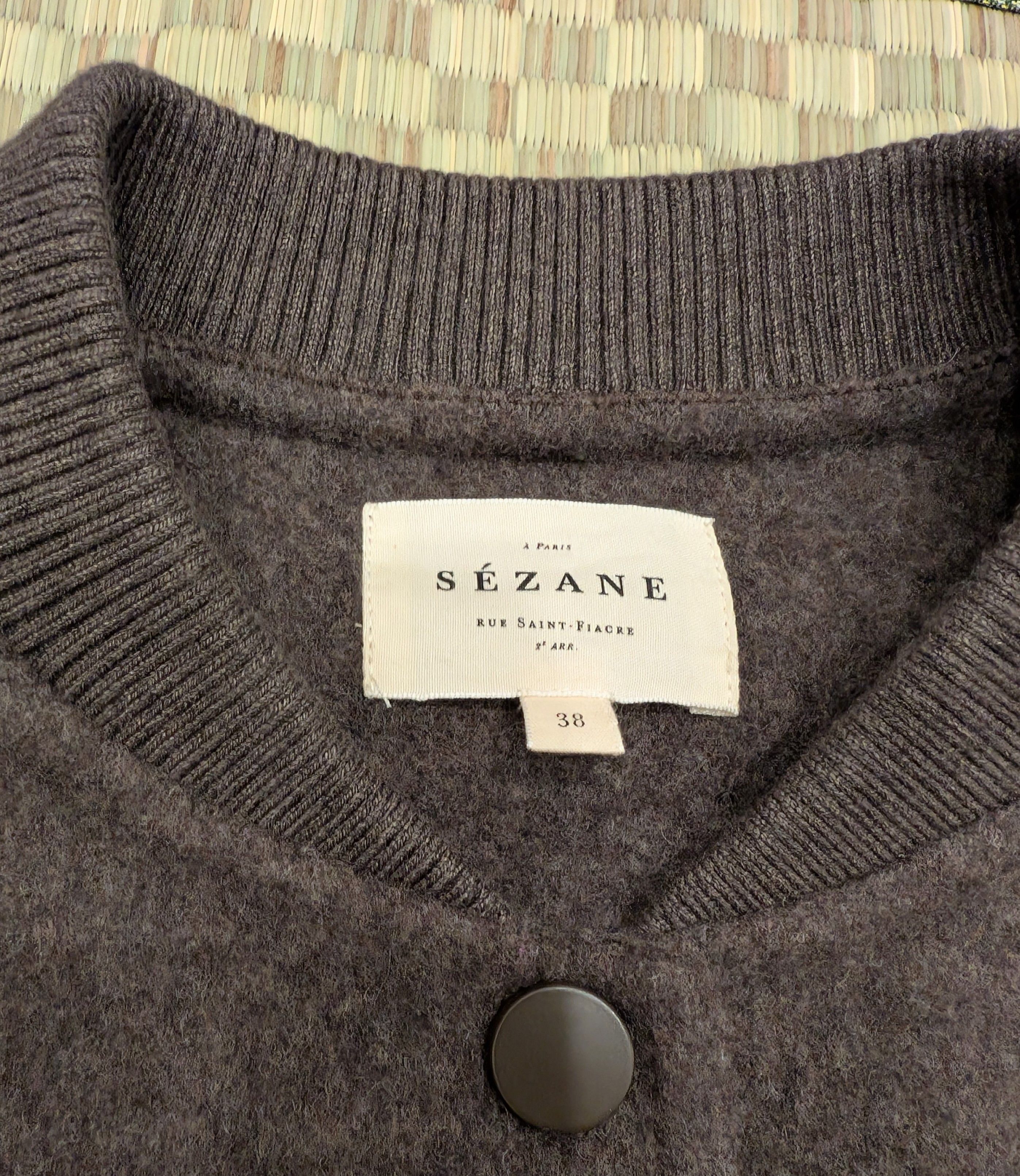 Sezane Sezane Suzy Coat Wool Blend Button Up Jacket Size S / US 4 / IT 40 - 3 Thumbnail