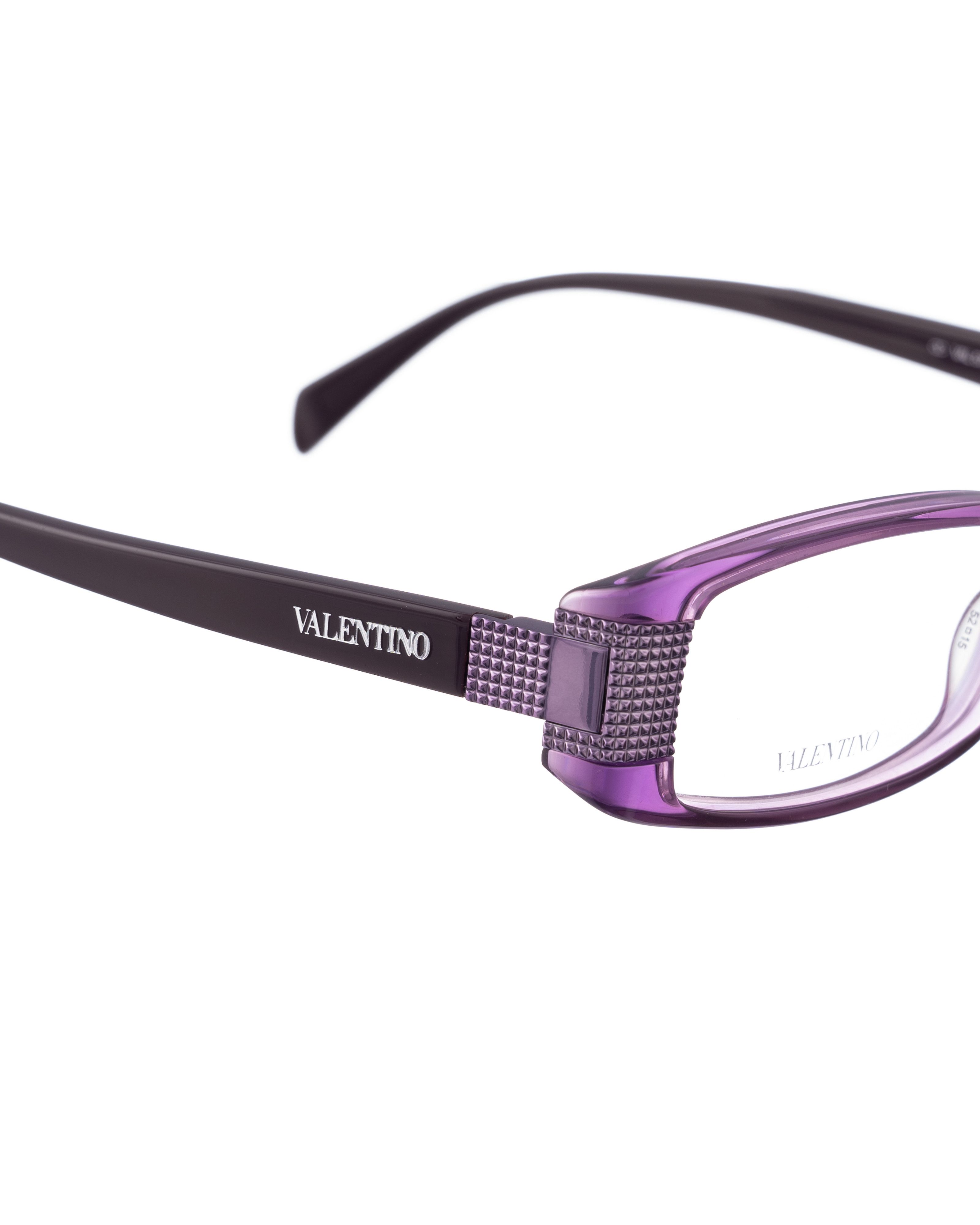 Valentino Valentino 00s Transparent Purple Plastic Glasses Size ONE SIZE - 3 Thumbnail