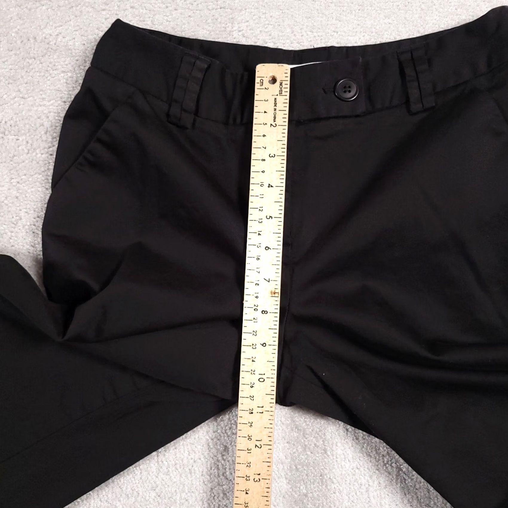 Vintage Pursuits Capri Dress Pants Women's 8P Petite Black Pockets Mid Rise Straight Leg Pants Pants Size 30" / US 8 / IT 44 - 6 Thumbnail