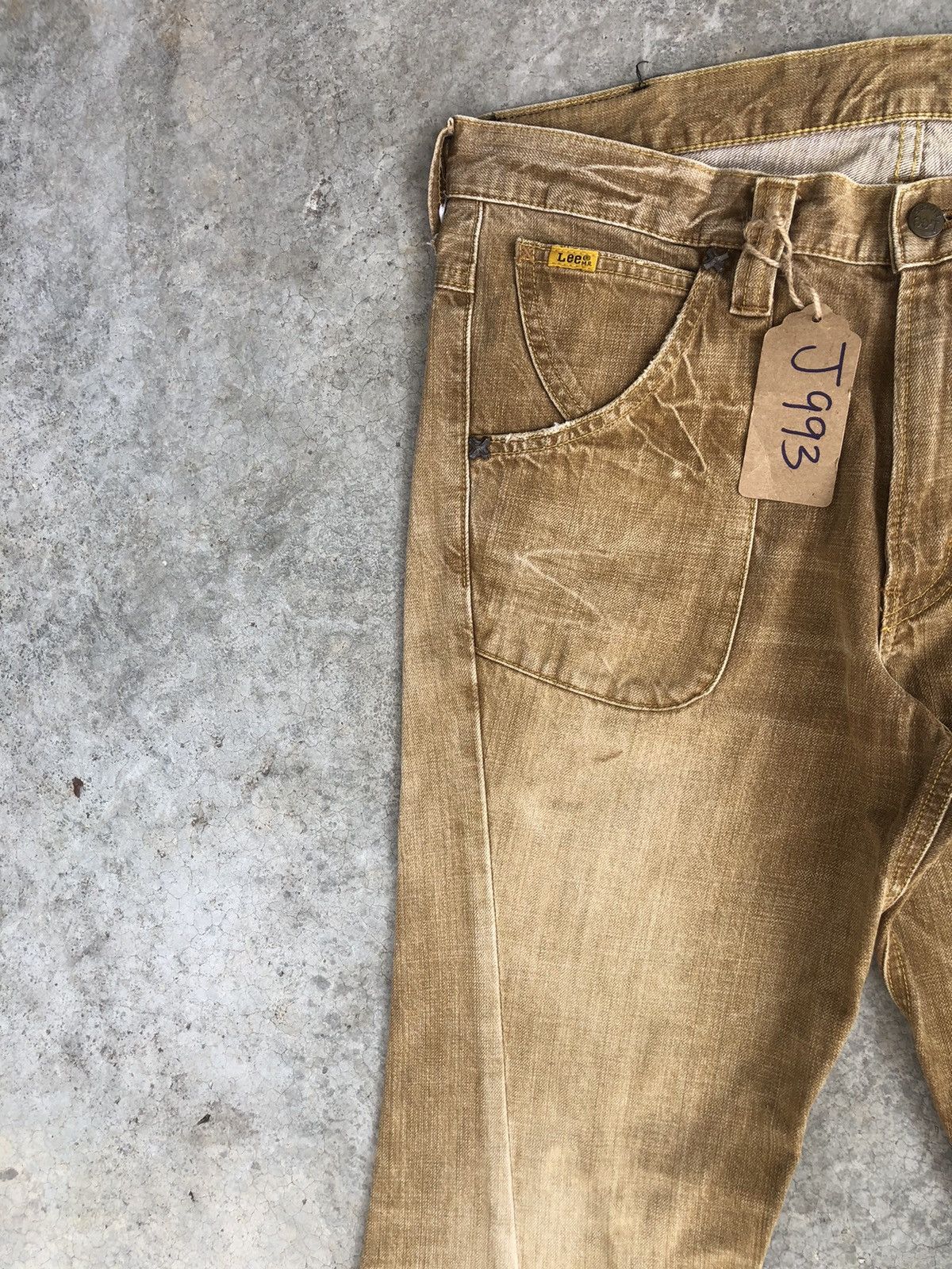 Lee Japanese Lee Flared Jeans Distressed Jeans Size US 34 / EU 50 - 4 Thumbnail