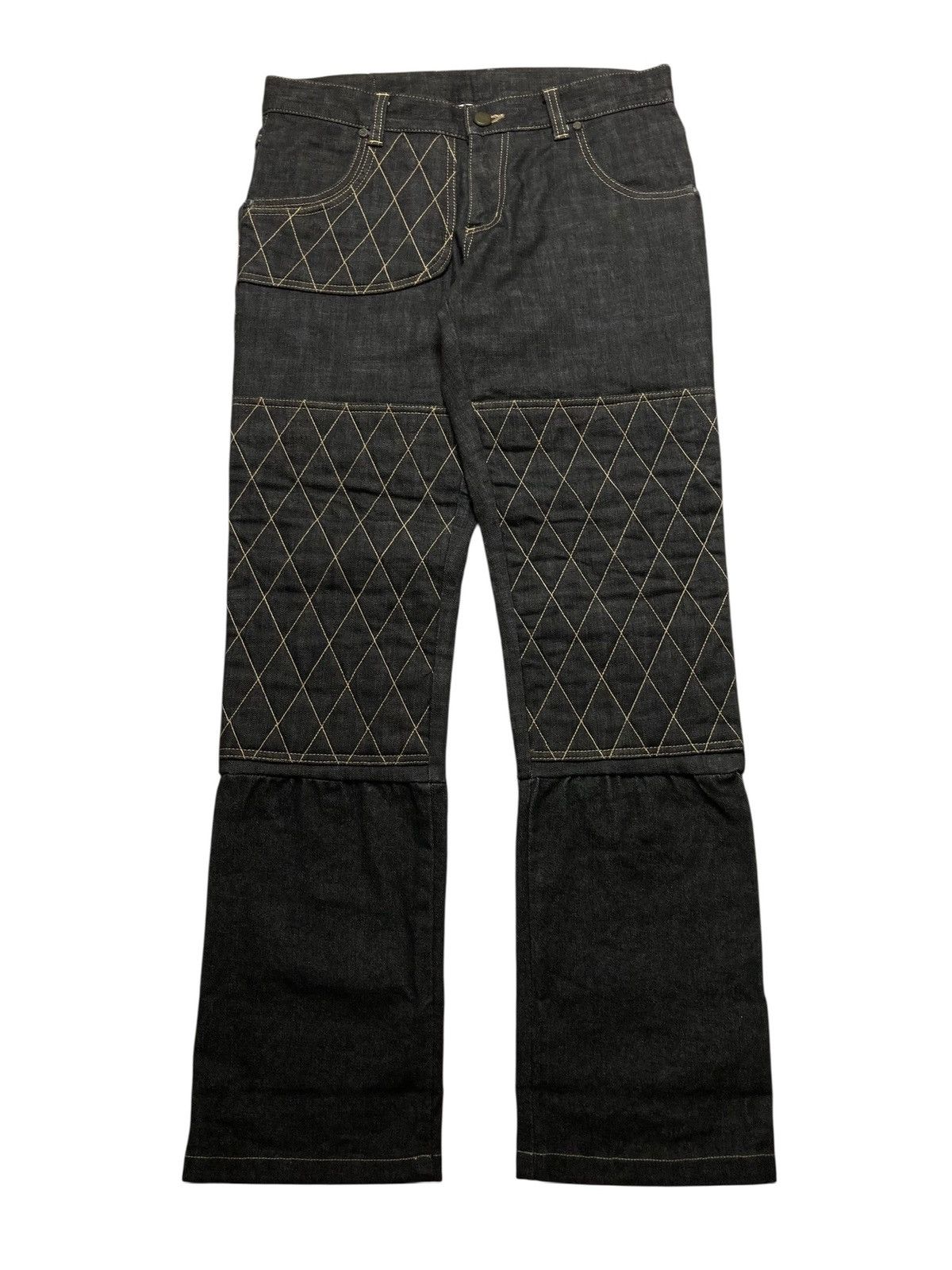 Momotaro Jeans OLD VIRUS - Japanese Double Knee Denim Big Pocket Unique 🇯🇵 Size US 34 / EU 50 - 1 Thumbnail