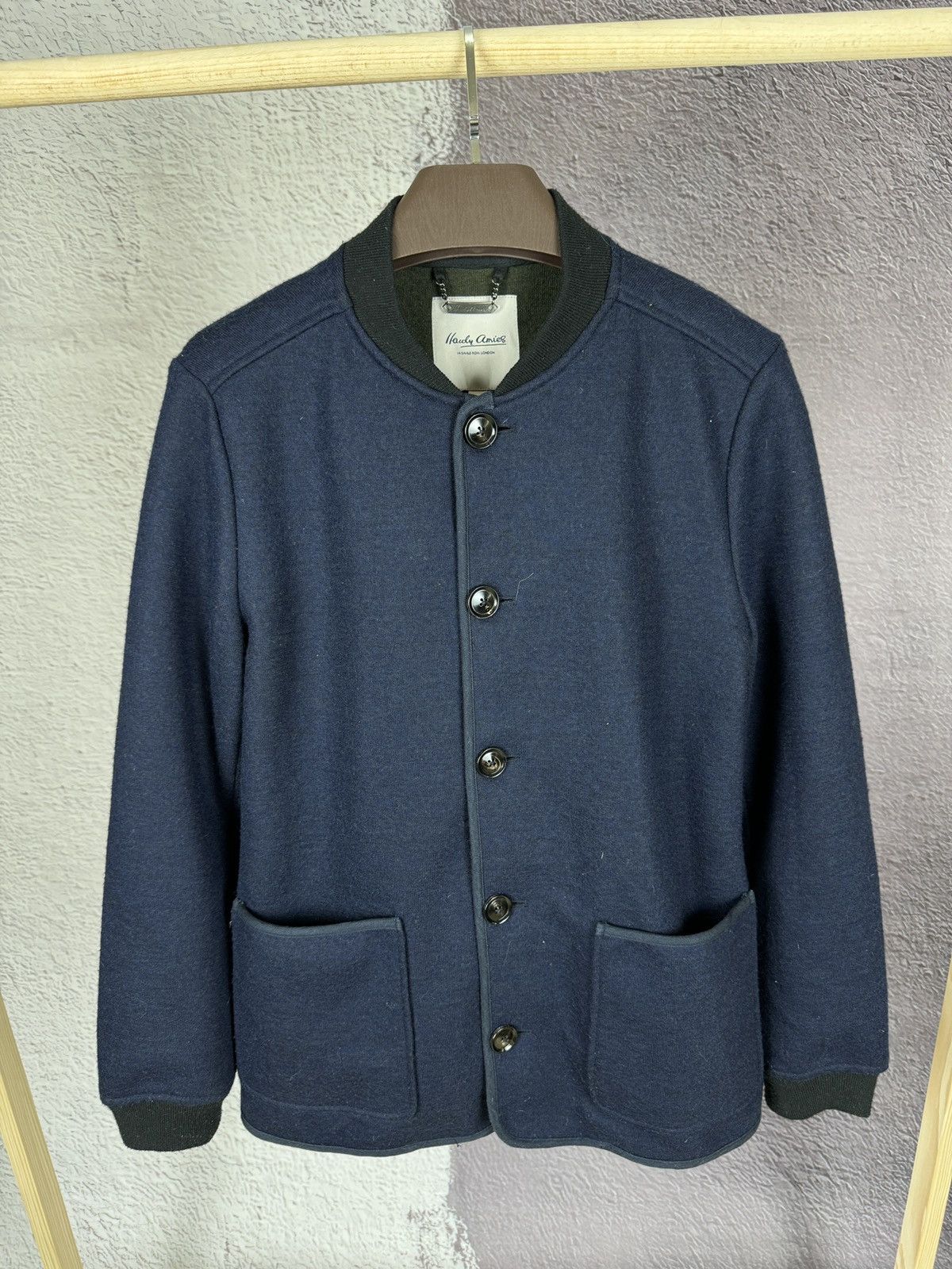 Hardy Amies Hardy Amies 14 Savile Row London wool bomber jacket Size US M / EU 48-50 / 2 - 2 Thumbnail