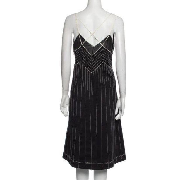 Valentino Valentino Striped A-Line Dress Size S / US 4 / IT 40 - 2 Thumbnail
