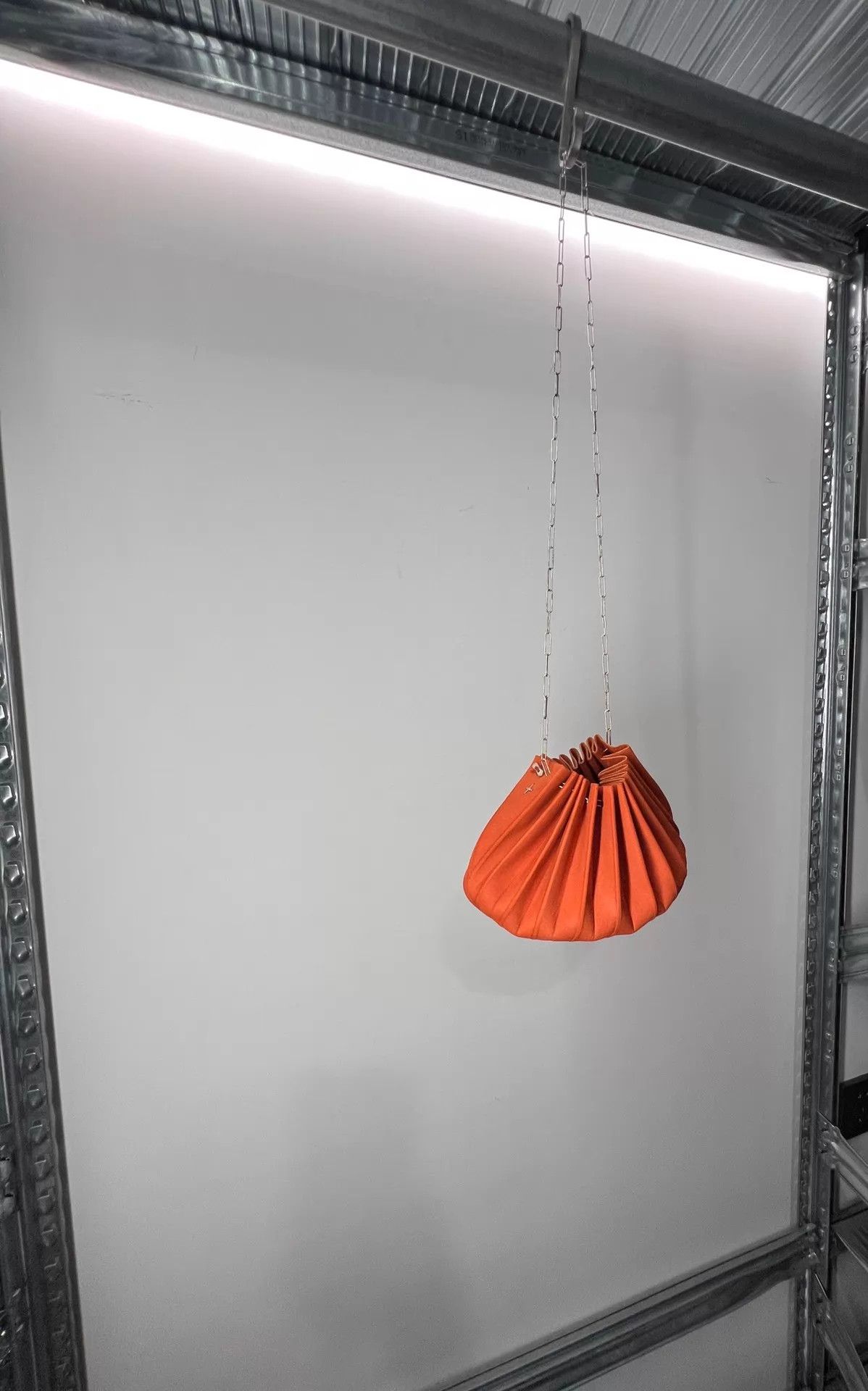 Ma+ maurizio amadei m.a+ 23w Silver Chain Shell Bag Orange Size ONE SIZE - 4 Thumbnail