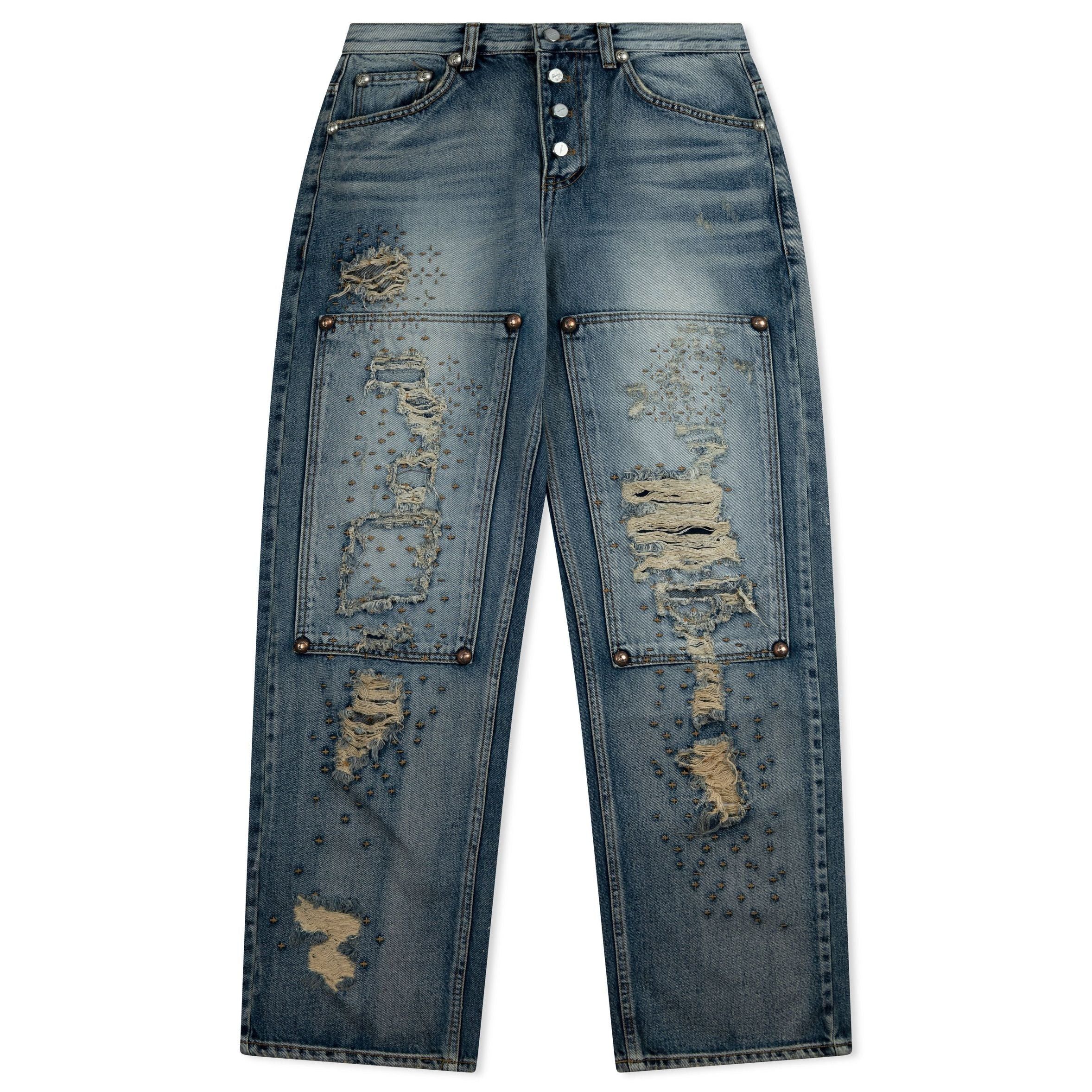 Thug Club Vintage Double Knee Pants Blue Size US 36 / EU 52 - 1 Thumbnail