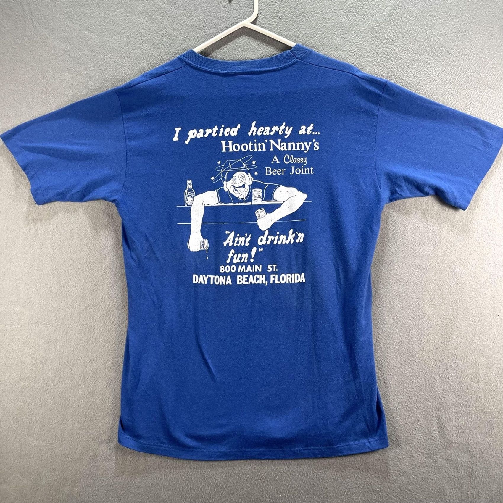 Jerzees VINTAGE Hootin Nanny's Shirt Mens Large Blue Daytona Beach Chevy Bar 80s USA Shirt Mens Large Blue Daytona Beach Chevy Bar 80s USA Size US L / EU 52-54 / 3 - 2 Thumbnail
