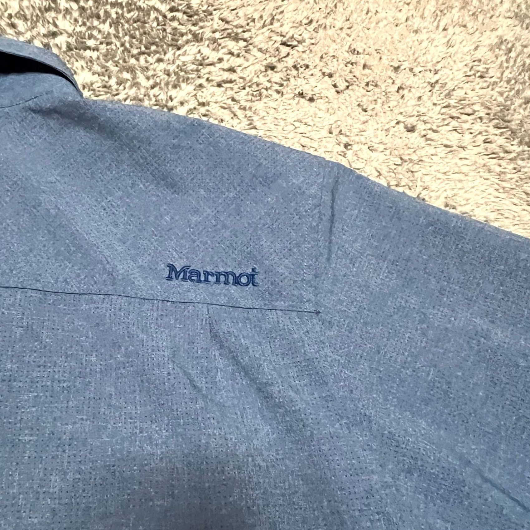 Marmot Marmot Shirt Mens XL Blue Performance Short Sleeve Button Outdoor Size US XL / EU 56 / 4 - 4 Thumbnail