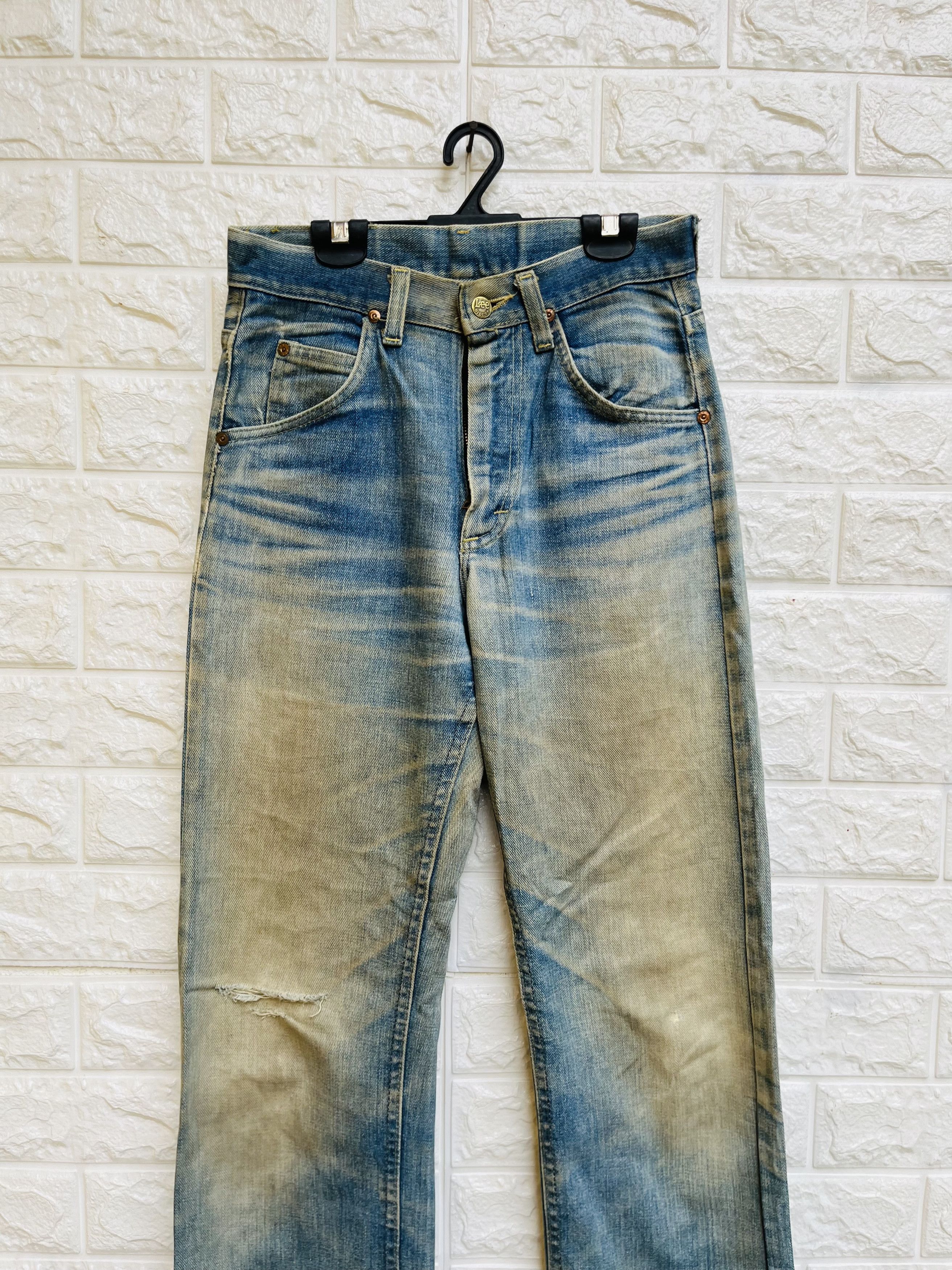 Lee × Vintage Vintage 80s LEE Rider Distressed Designer Fashion Style Size US 27 - 3 Thumbnail