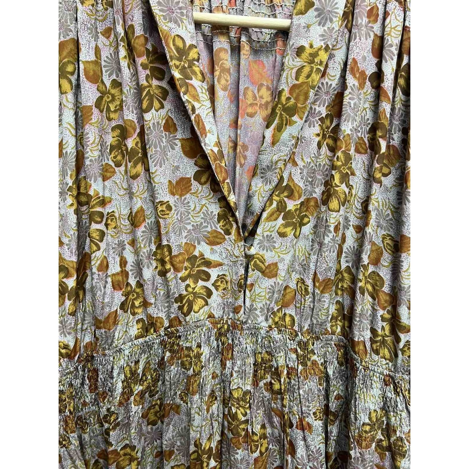 Vintage Francoise Floral Vintage Fall Cottage Prairie Size L A000662 Size L / US 10 / IT 46 - 3 Thumbnail