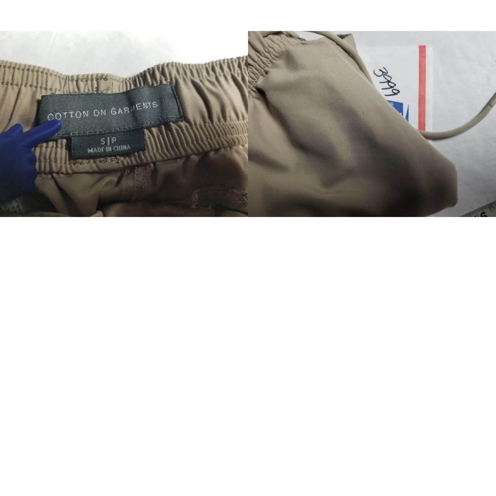 Cotton On Cotton On Garment Men's Pull On Shorts Size S Khaki Beige Elastic Drawstring Casual, Travel Size US 29 - 8 Thumbnail