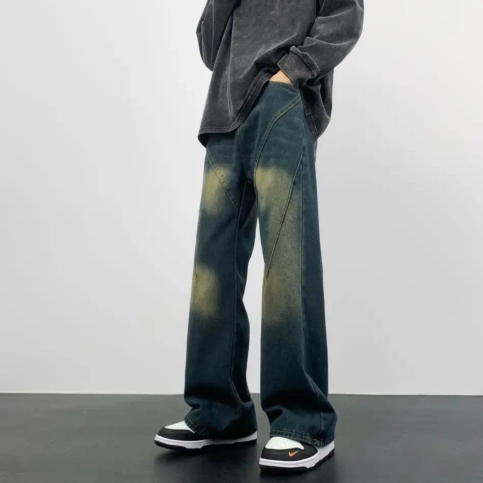 Japanese Brand Retro loose wide leg slightly flared jeans Size US 32 / EU 48 - 1 Thumbnail