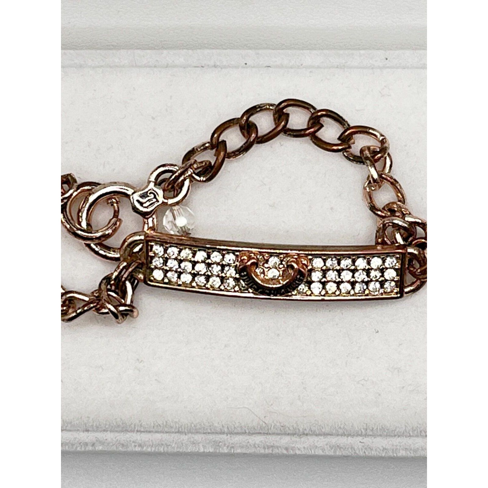 Juicy Couture Juicy Couture Rose Gold Bracelet Pave Stone Bar Bracelet Size ONE SIZE - 5 Thumbnail