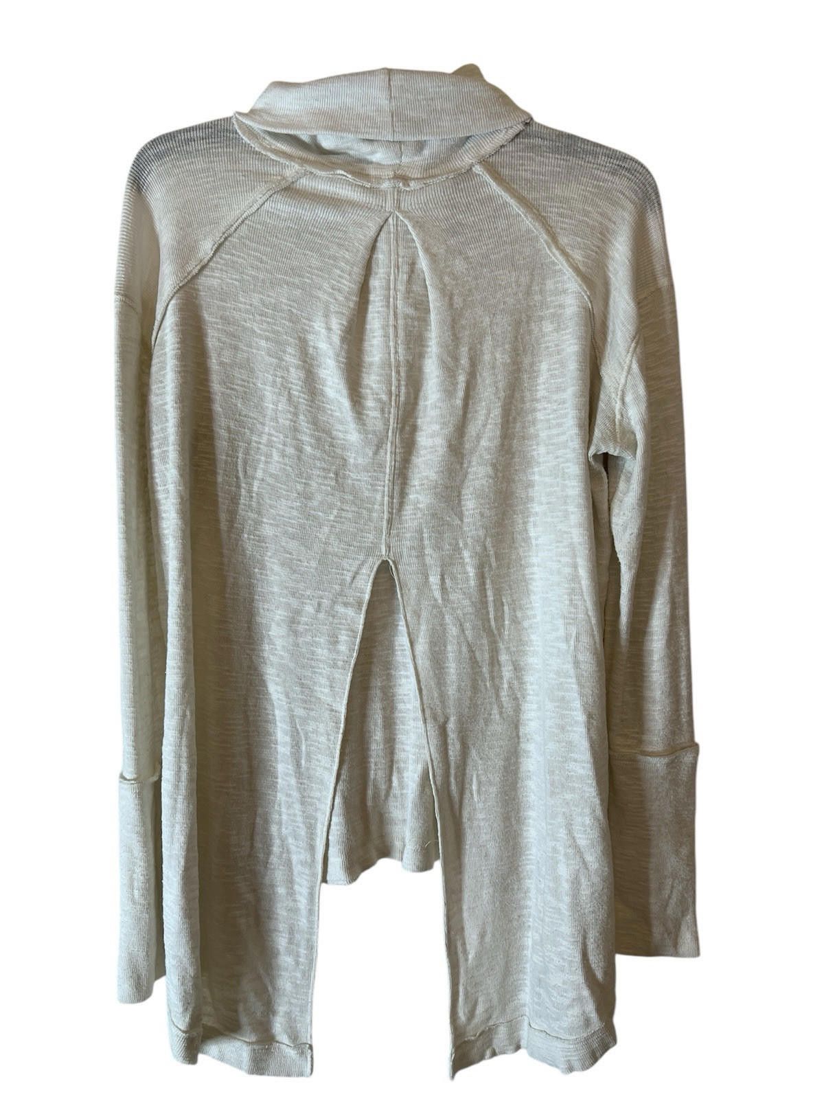 Split We The Free white split back pullover turtleneck sweater M Size M / US 6-8 / IT 42-44 - 3 Thumbnail