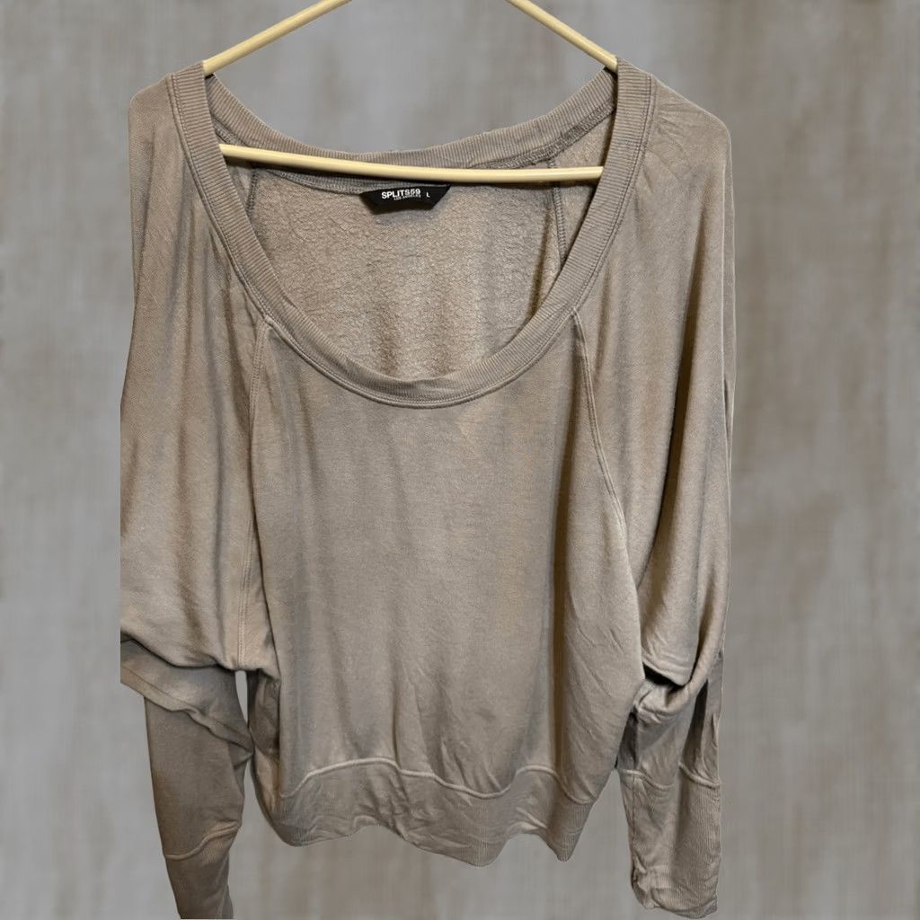 Splits59 Splits59 Women's Indy Dolman Sleeve Fleece Pullover Sweatshirt Tan Large Size L / US 10 / IT 46 - 1 Thumbnail
