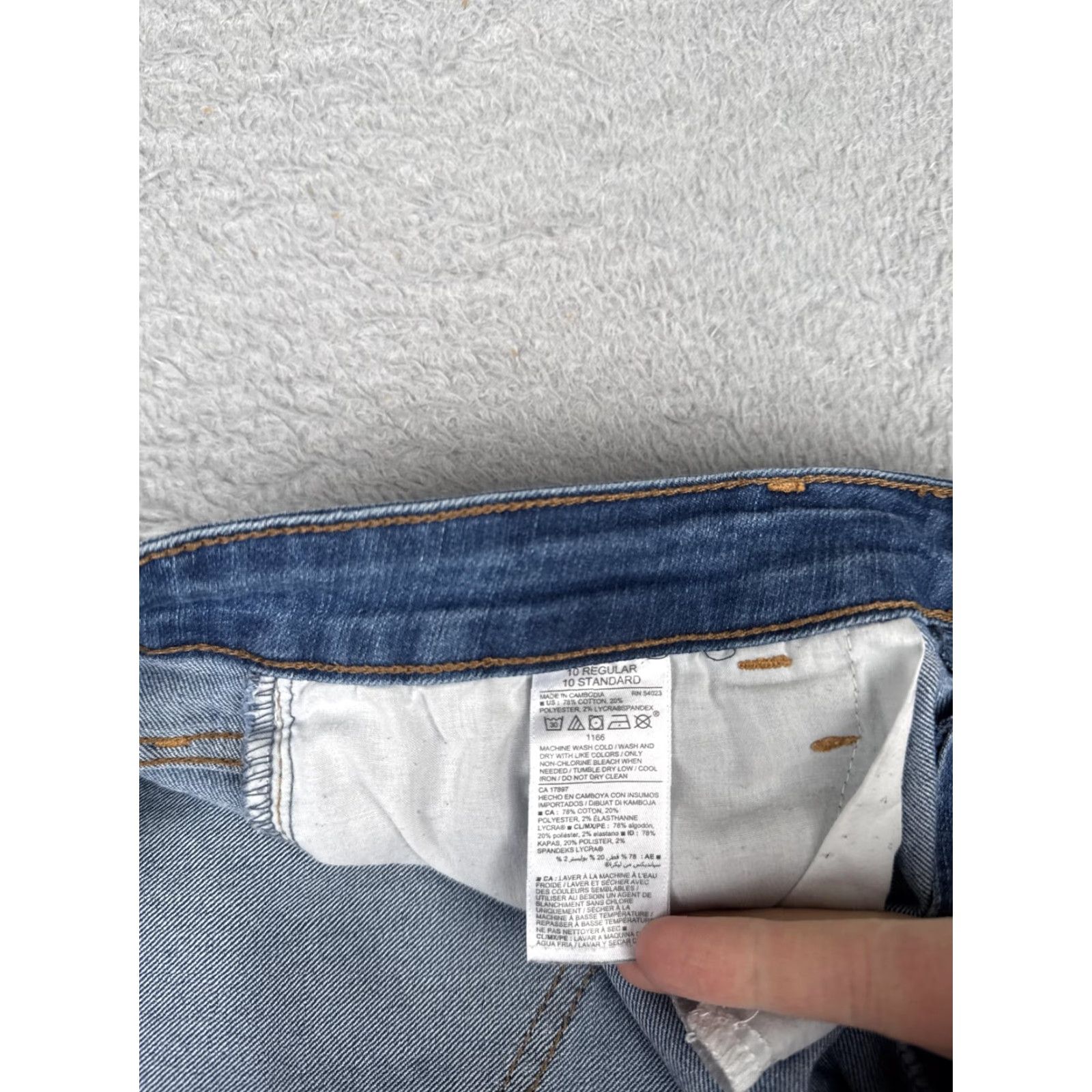 Old Navy Old Navy Jeans Womens 10 Blue Mid Rise Super Skinny Stretch Denim Five Pocket Jeans Size 32" / US 10 / IT 46 - 7 Thumbnail