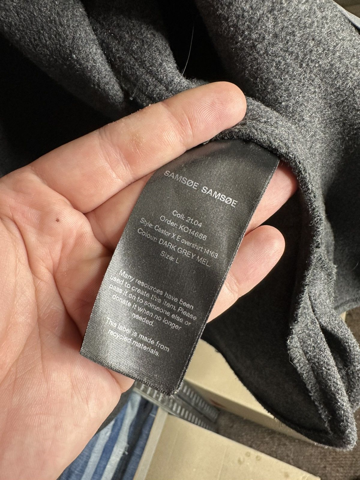 Samsoe Samsoe Samsoe Samsoe Castor X E Overshirt Jacket Size L Size US L / EU 52-54 / 3 - 4 Thumbnail