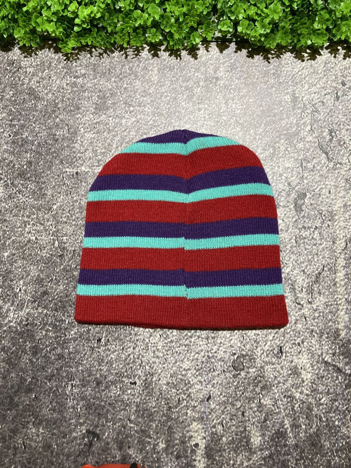 Stussy Vintage Stüssy Crown Logo Beanie Hat Striped Cap Archive Size ONE SIZE - 3 Thumbnail