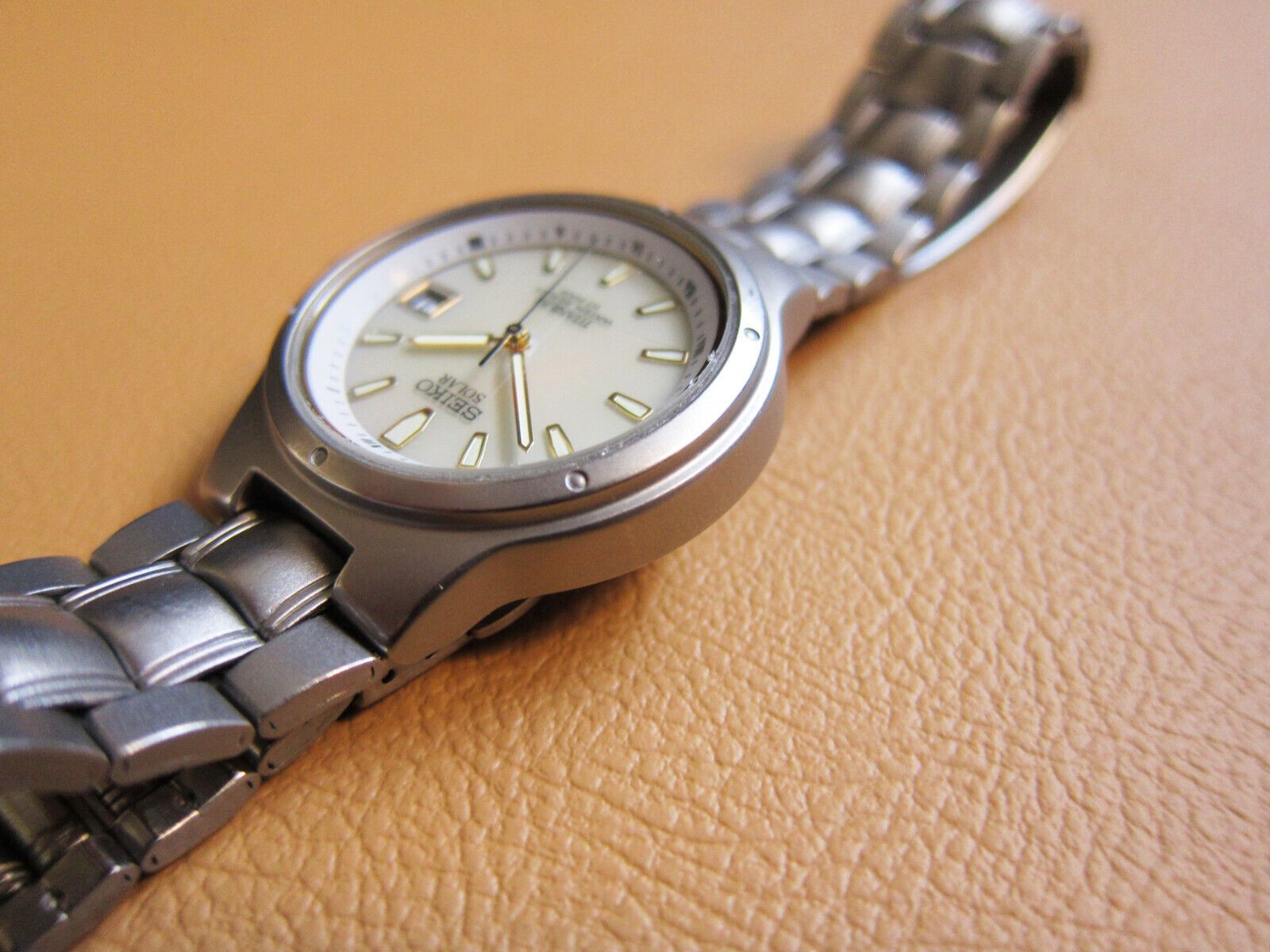 Seiko SEIKO 5K25-0A20 Solar Titanium Full Dial Lume Watch Size ONE SIZE - 6 Thumbnail