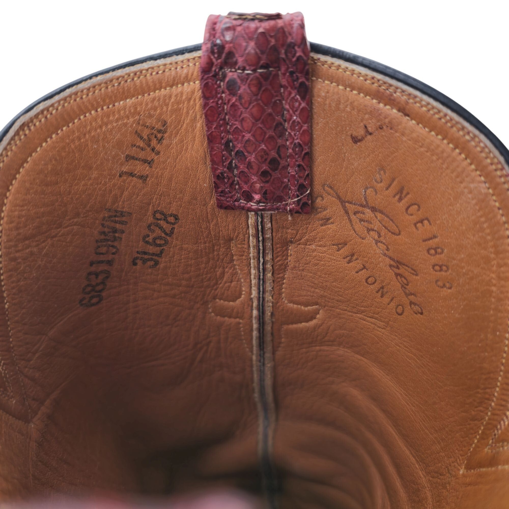 Lucchese Lucchese San Antonio Full Burmese Python Mens 11.5D Cowboy Size US 11.5 / EU 44-45 - 3 Thumbnail