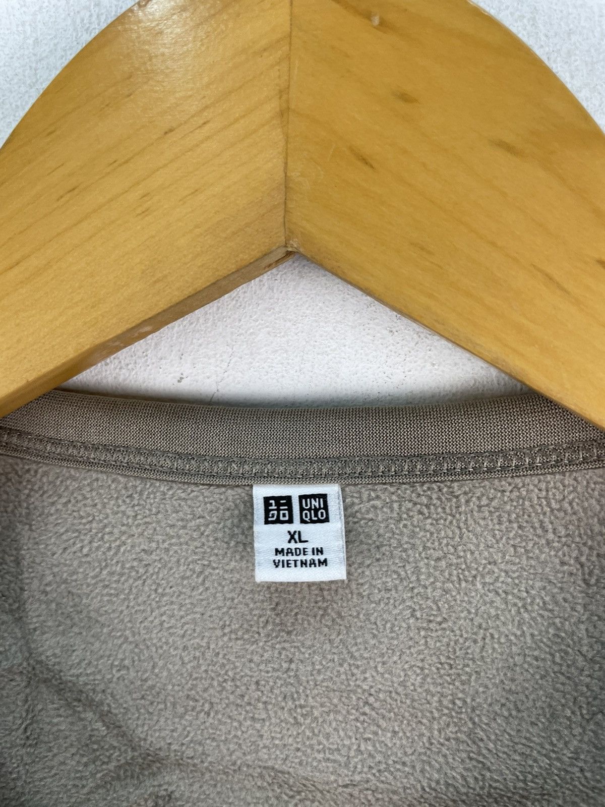 Japanese Brand × Uniqlo 🇯🇵 Uniqlo Cardigan Fleece Jacket Sweater Brown Nude Size XL / US 12-14 / IT 48-50 - 3 Thumbnail