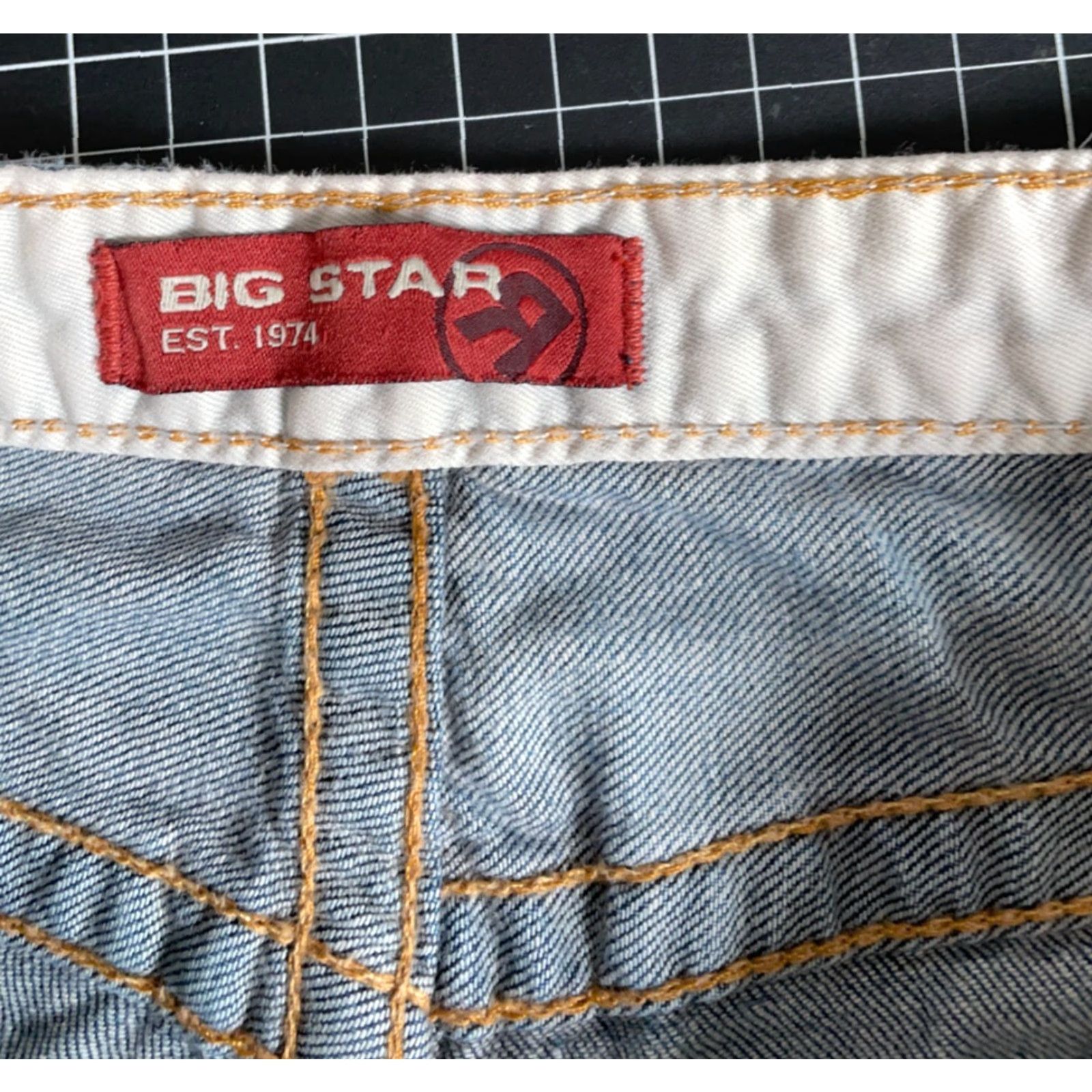 Denime VINTAGE Big Star Jeans Bootcut 5-Pocket Men's 30 x 29 Blue Denim Boot Cut Regular Rise Midi 90s Grunge Retro US Made Size US 30 / EU 46 - 3 Thumbnail