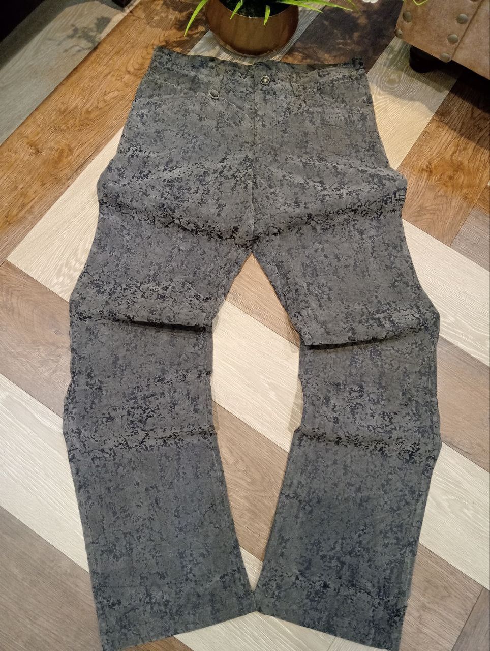 Jean Paul Gaultier RARE GAULTIER HOMME OBJET VELVET STRETCH DENIM PANTS Size US 33 - 2 Thumbnail