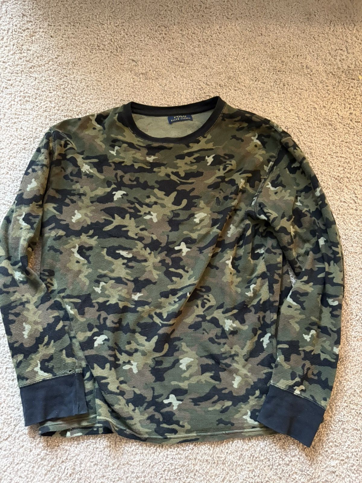 Polo Ralph Lauren POLO RALPH LAUREN CAMO THERMAL LONG SLEEVE SHIRT Size US M / EU 48-50 / 2 - 1 Thumbnail