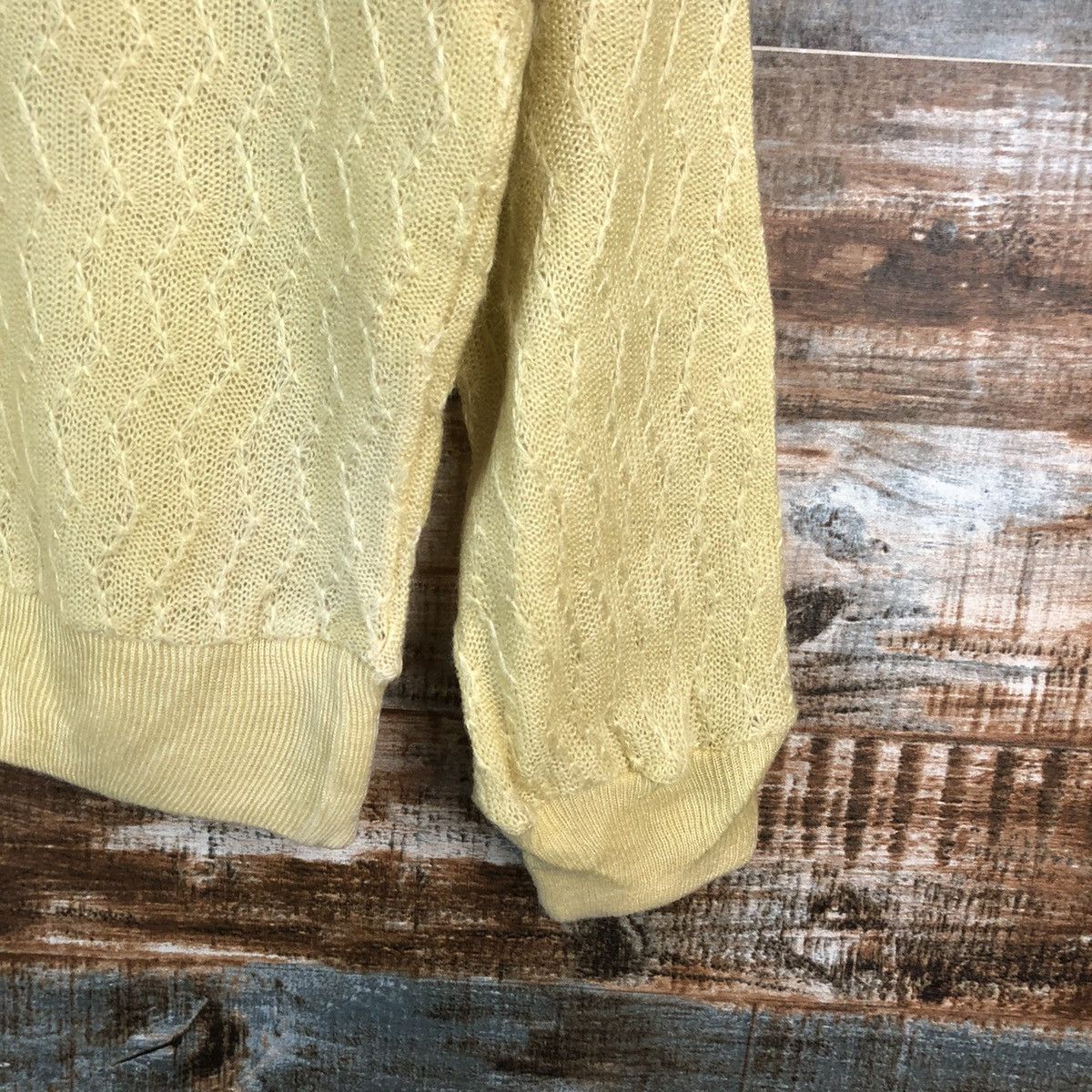Homespun Knitwear M9 Sister japan vintage Yellow Knitwear #A2360 Size XS / US 0-2 / IT 36-38 - 8 Thumbnail